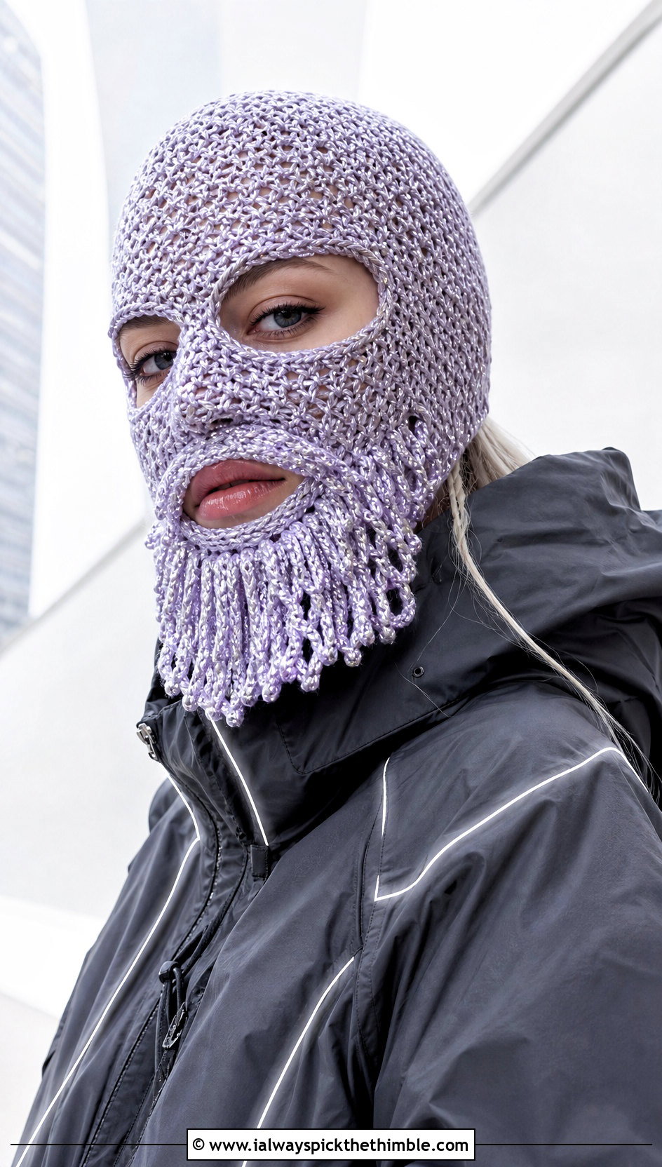Beard Crochet Balaclava Hat With Techwear Outfit - 20 Beard Crochet Hat outfit ideas
