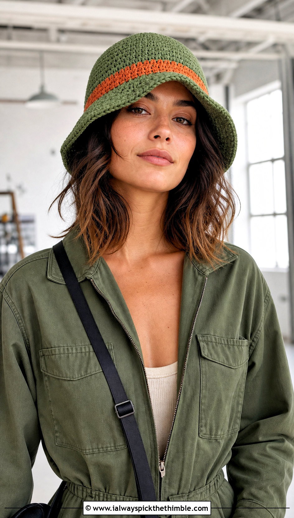 Bell Shaped Crochet Luffy Hat With Utility Jumpsuit - 25 crochet luffy hat outfit ideas