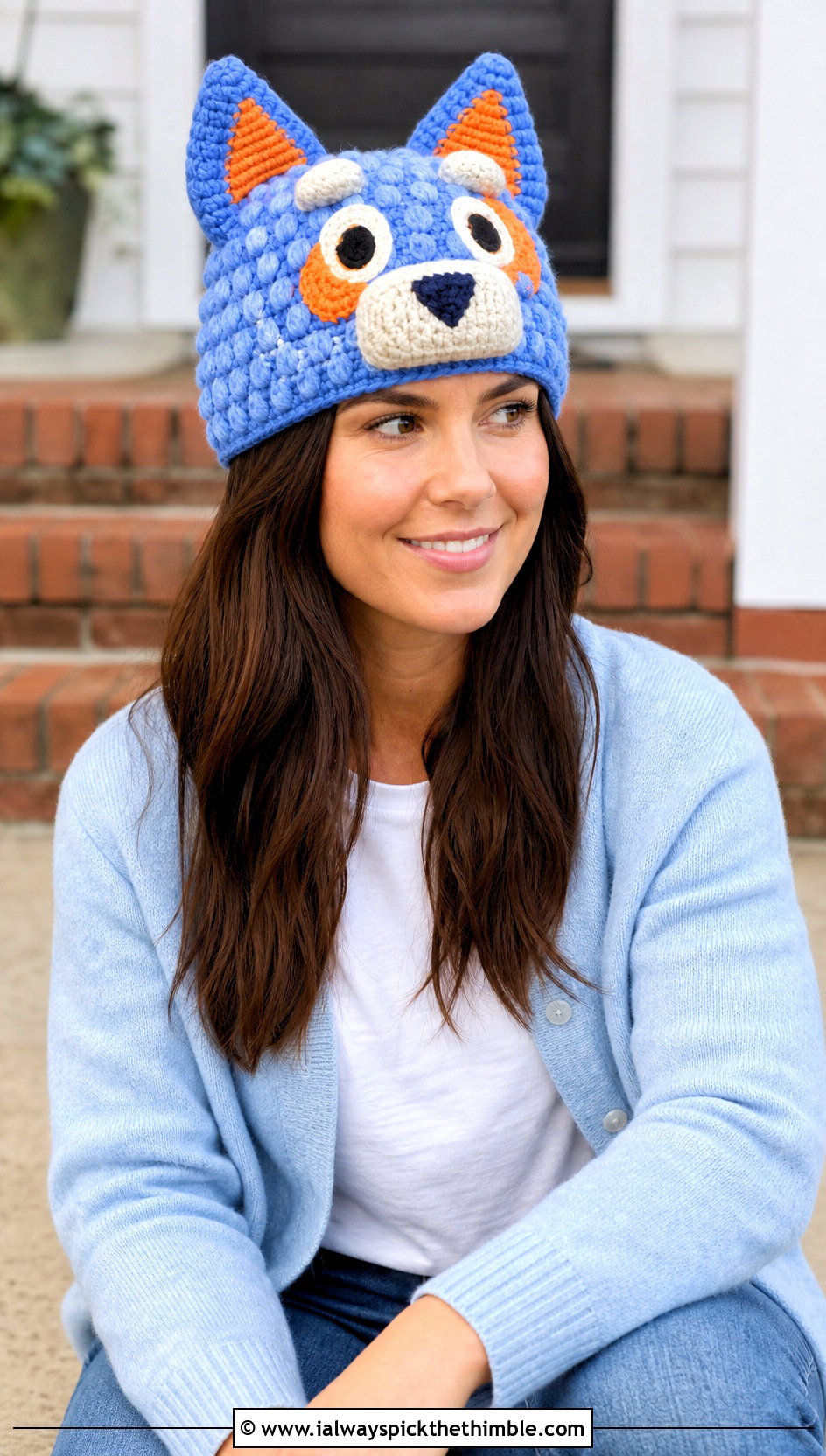 Bingo Crochet Bobble Hat With Cardigan And Jeans - 20 bingo crochet hat outfit ideas