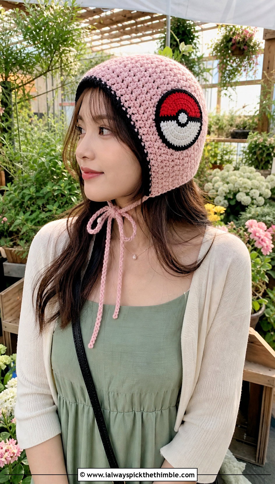 Bonnet Pokeball Crochet Hat With Midi Dress - 20 Pokeball Crochet Hat outfit ideas