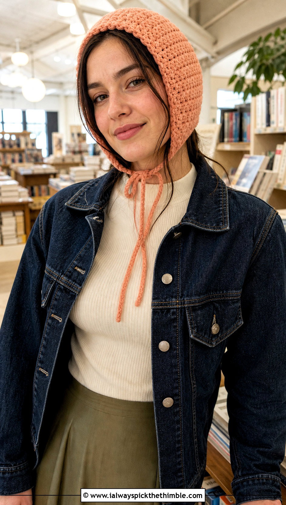 Bonnet Style Crochet Trapper Hat With Midi Skirt - 25 Crochet Trapper Hat outfit ideas