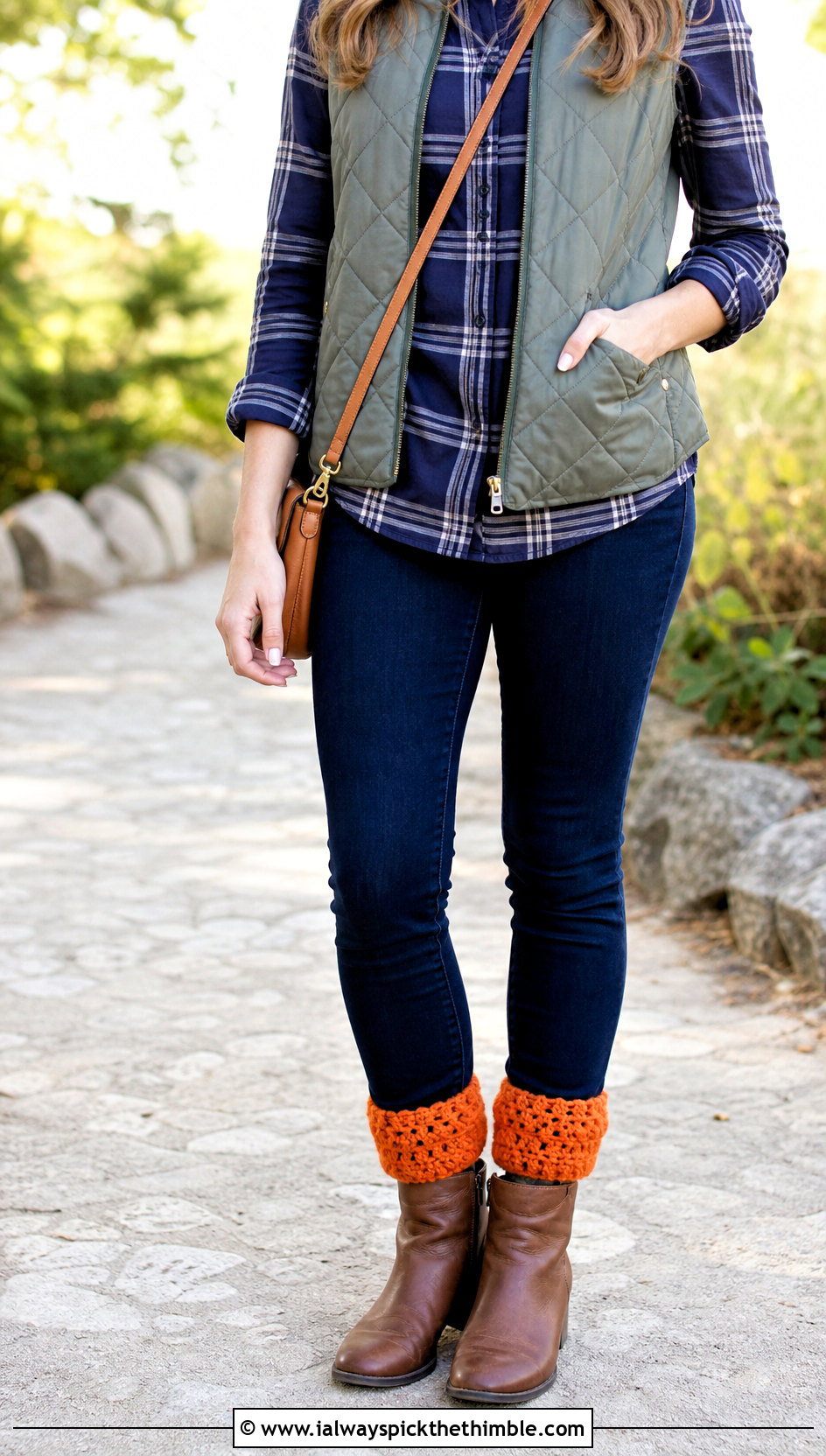 Boot Cuff Crochet Socks With Skinny Jeans - 25 crochet sock outfit ideas