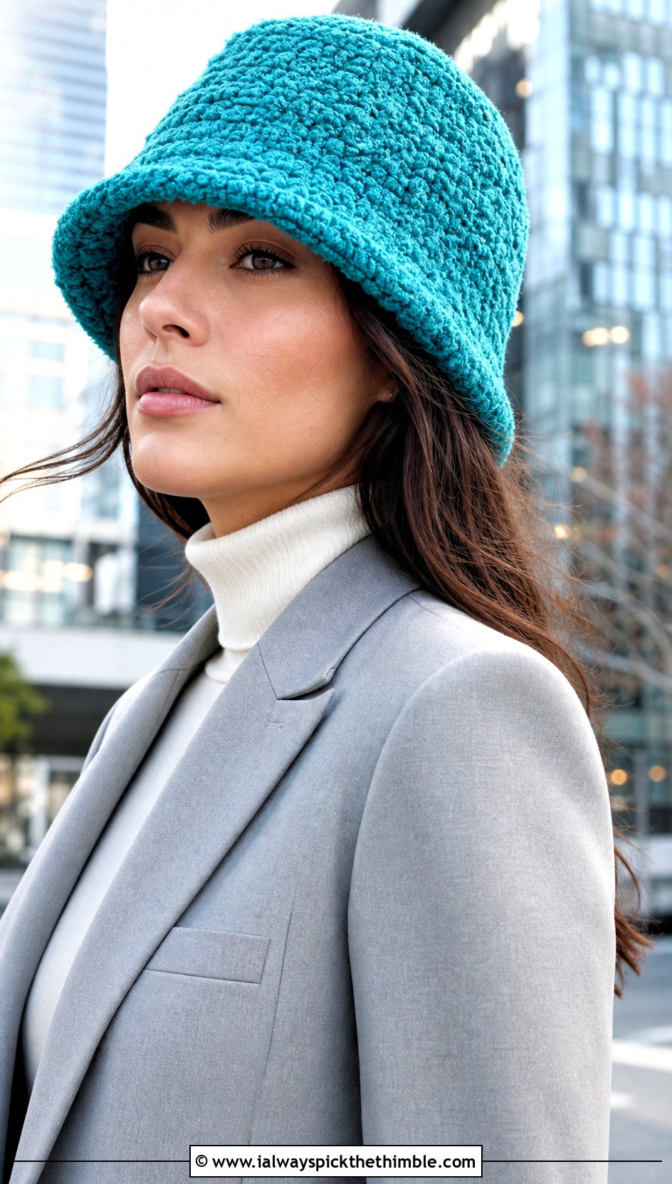Boucle Crochet Winter Bucket Hat With Skirt Suit - 25 crochet winter bucket hat outfit ideas