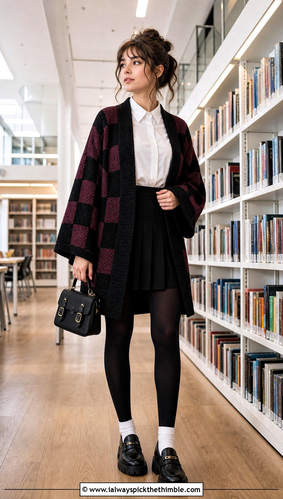 Boxy Tanjiro Crochet Kimono With Pleated Skirt - 20 tanjiro crochet kimono outfit ideas