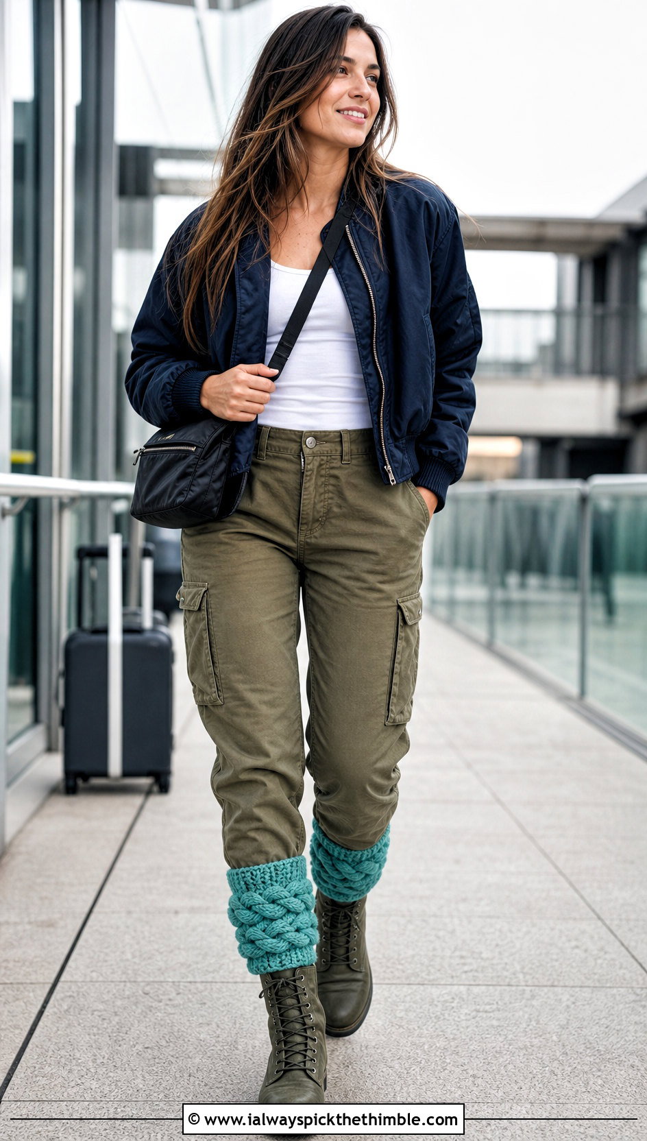 Braided Crochet Boot Cuffs With Cargo Pants - 25 crochet boot cuffs outfit ideas