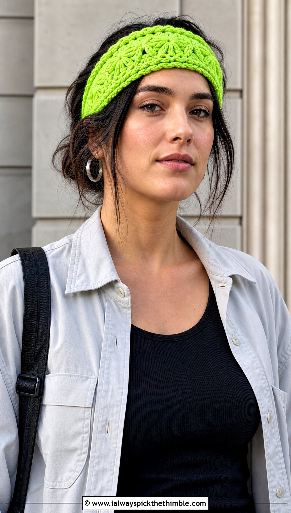 Braided Crochet Hippie Headband With Cargo Pants - 20 crochet hippie headband outfit ideas