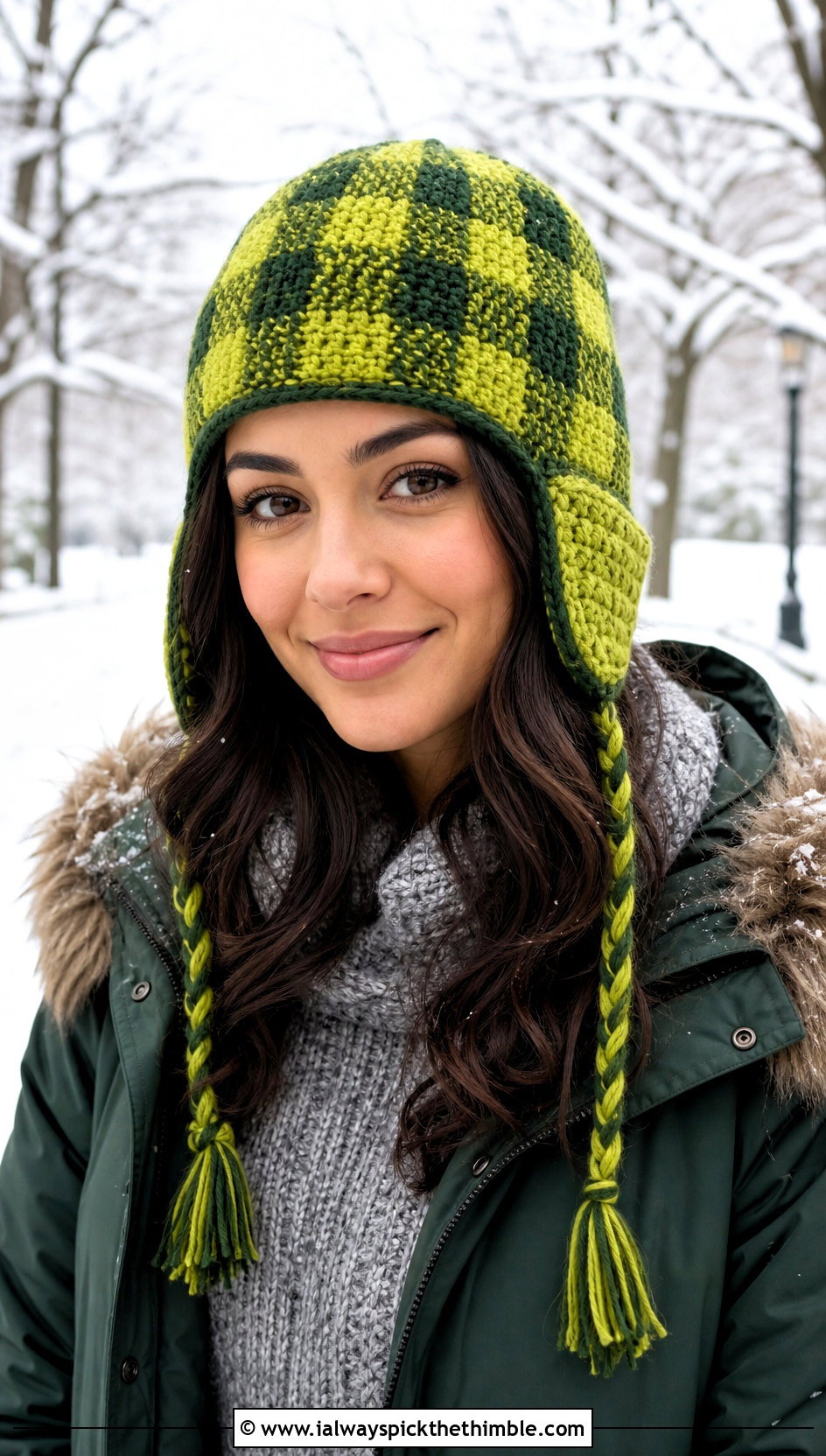 Buffalo Plaid Earflap Hat With Long Parka - 20 Buffalo Plaid Crochet Hat outfit ideas