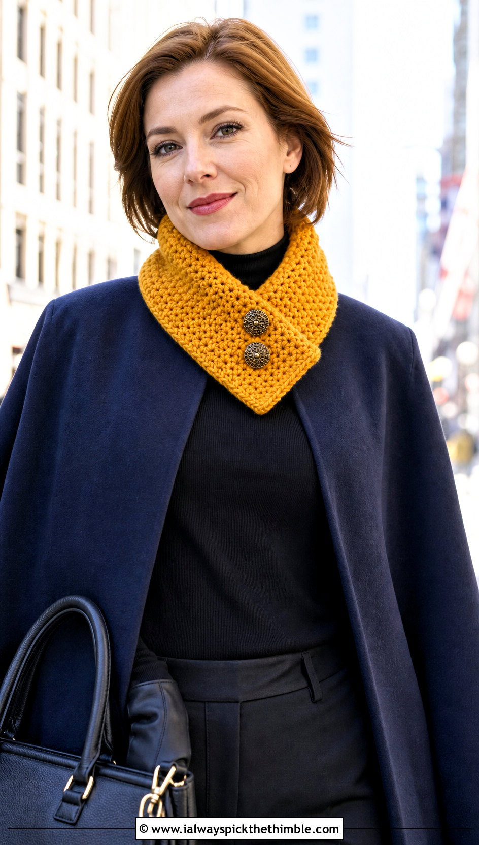 Buttoned Hdc Crochet Scarf With Cape Coat - 20 Hdc Crochet Scarf outfit ideas
