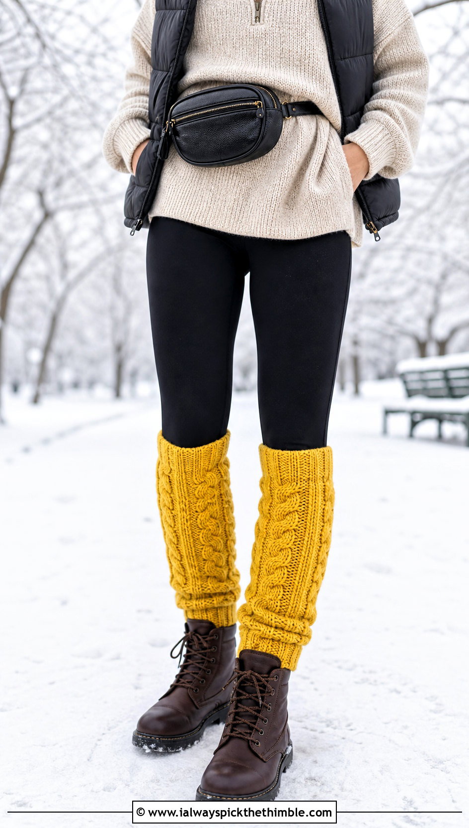 Cable Crochet Boot Socks With Leggings - 20 crochet winter socks outfit ideas