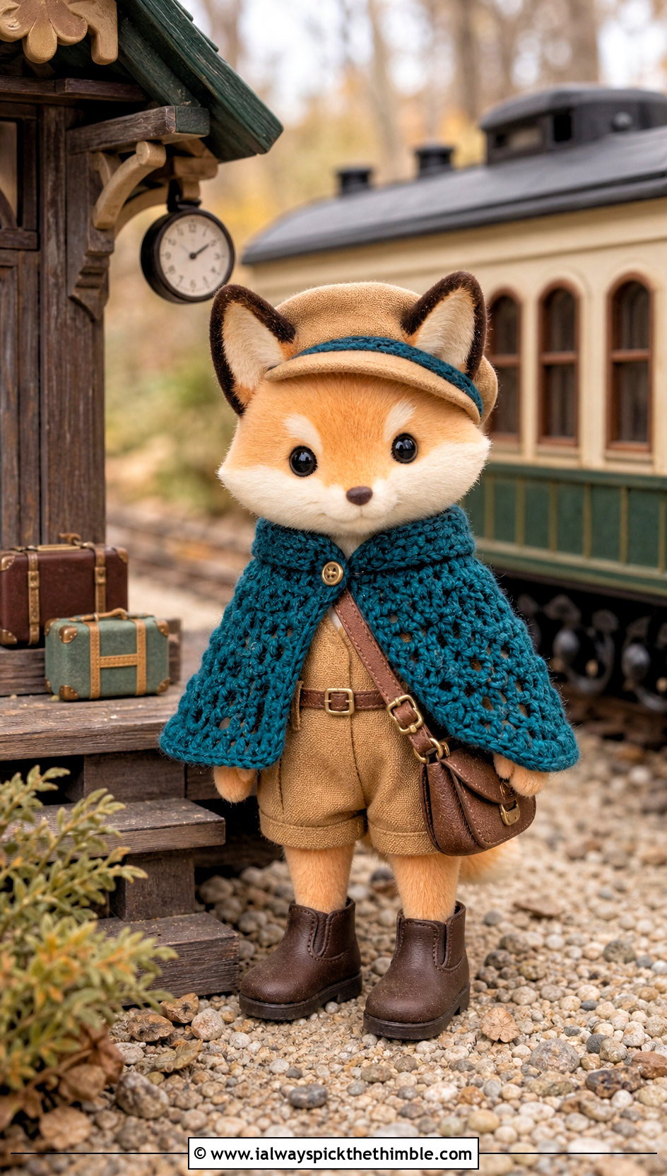 Calico Critters Crochet Cape With Romper - 20 Calico Critters Crochet Clothes and outfit ideas
