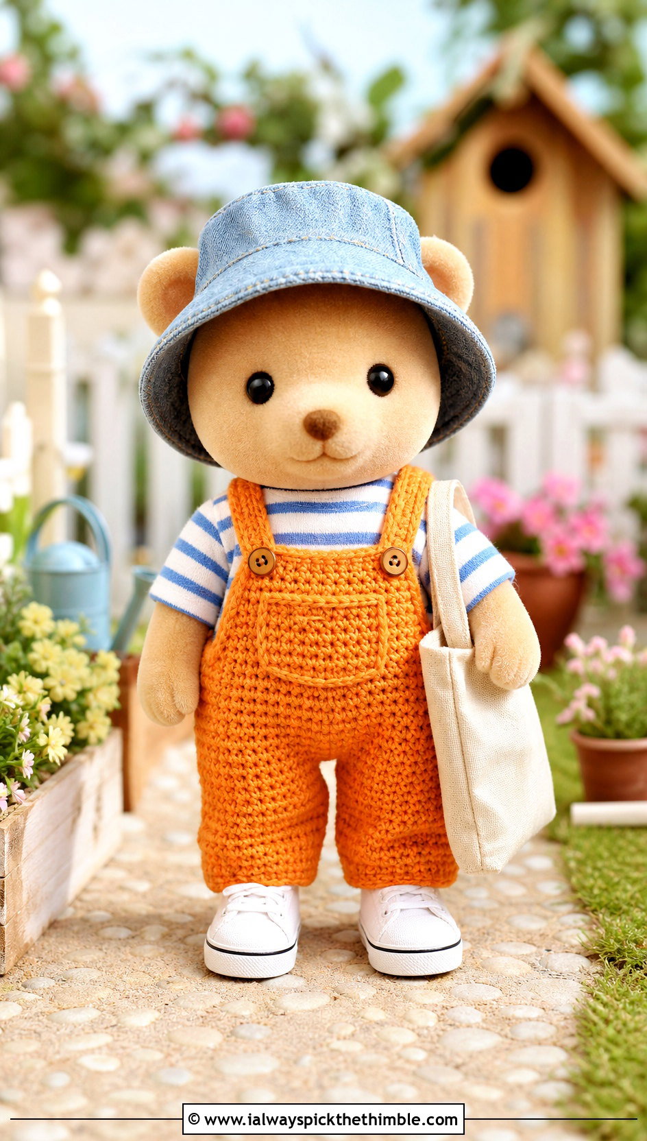 Calico Critters Crochet Overalls Outfit - 20 Calico Critters Crochet Clothes and outfit ideas