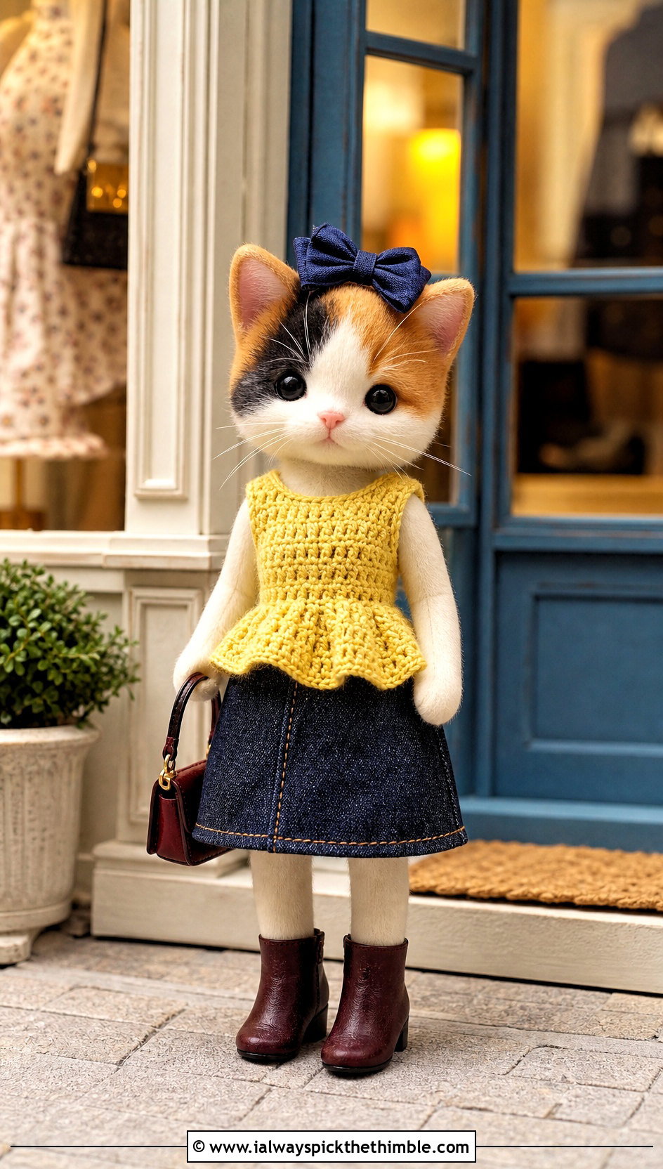 Calico Critters Crochet Peplum Top Outfit - 20 Calico Critters Crochet Clothes and outfit ideas