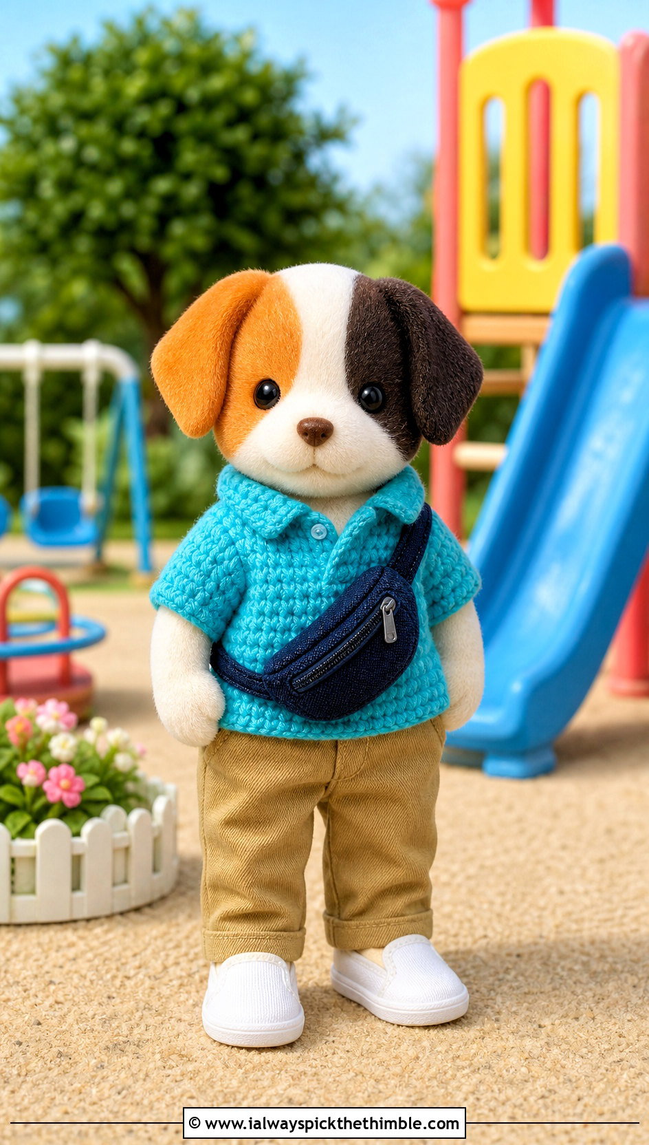 Calico Critters Crochet Polo Shirt Outfit - 20 Calico Critters Crochet Clothes and outfit ideas