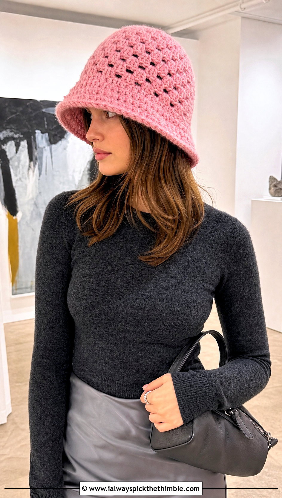 Caron Latte Cakes Granny Stitch Bucket Hat With Satin Skirt - 20 caron latte cakes crochet hat outfit ideas