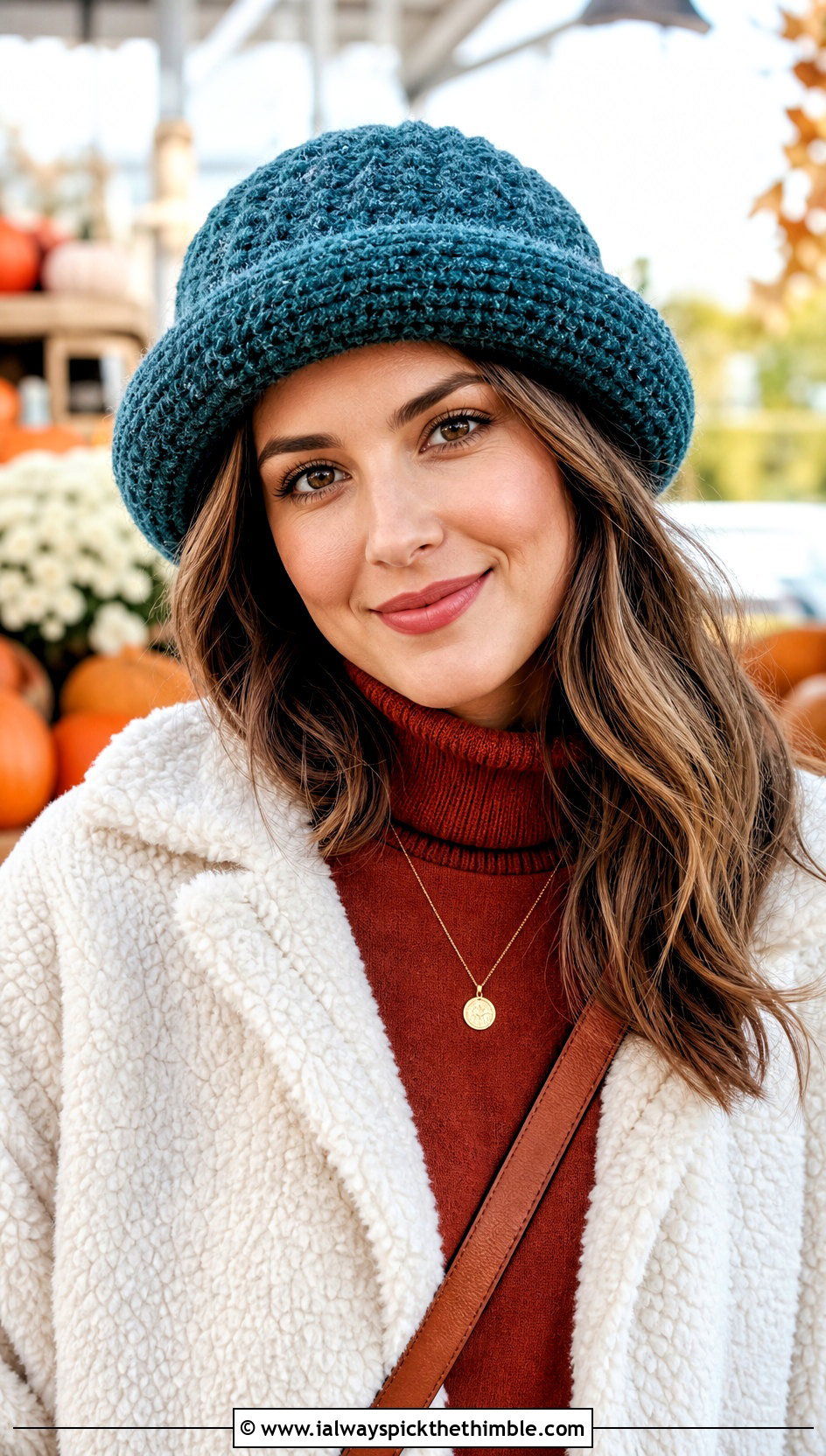 Caron Latte Cakes Rolled Brim Hat With Sherpa Jacket - 20 caron latte cakes crochet hat outfit ideas