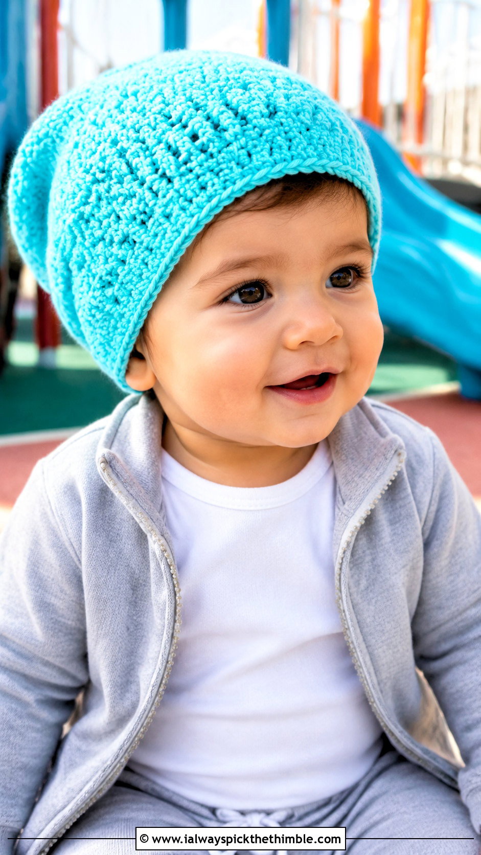 Cat Ear Crochet Hat With Leather Look Jacket - 15 12 Month Crochet Hat outfit ideas