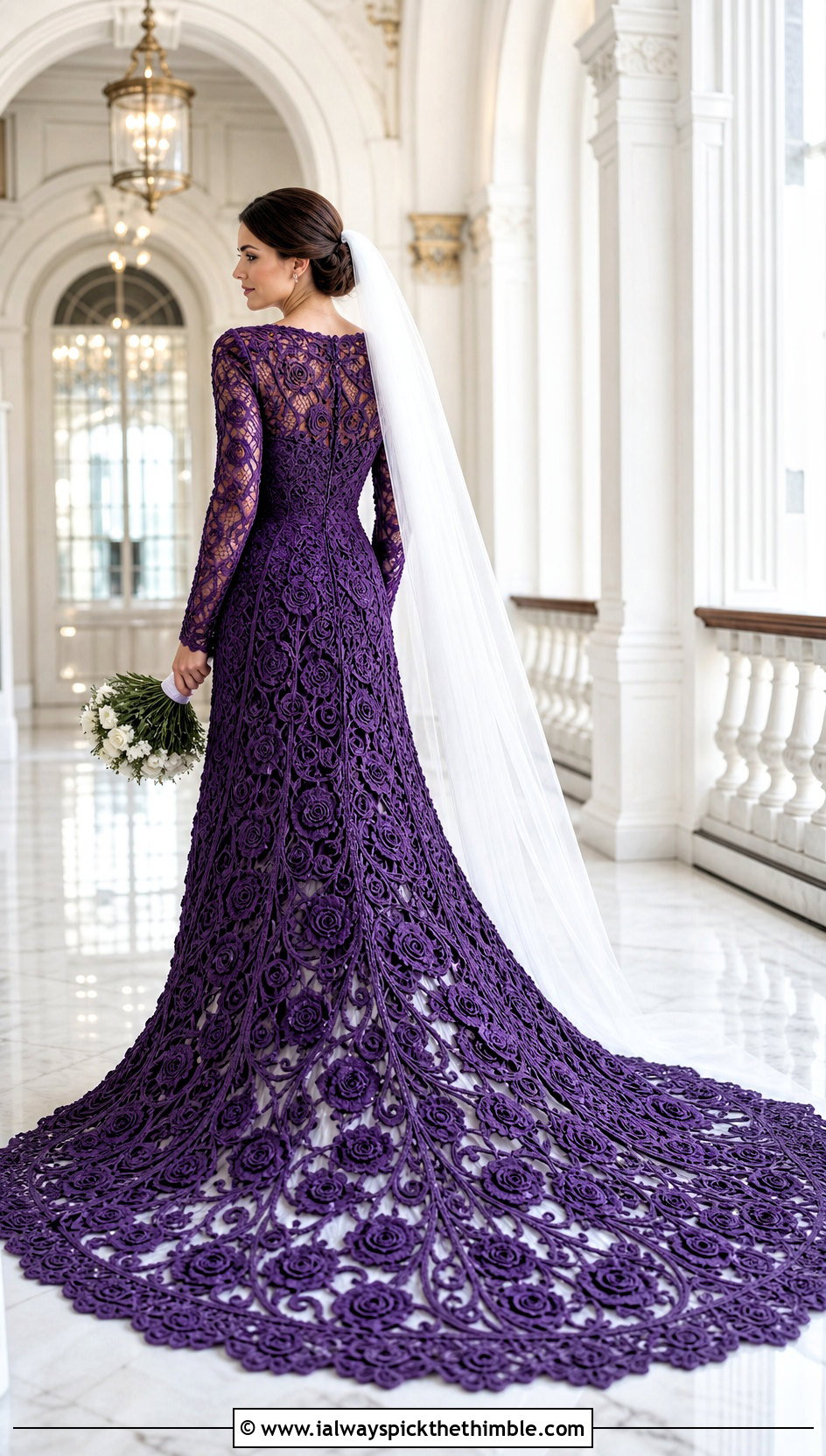 Cathedral Train Irish Rose Wedding Dress - 20 irish lace crochet wedding dress outfit ideas