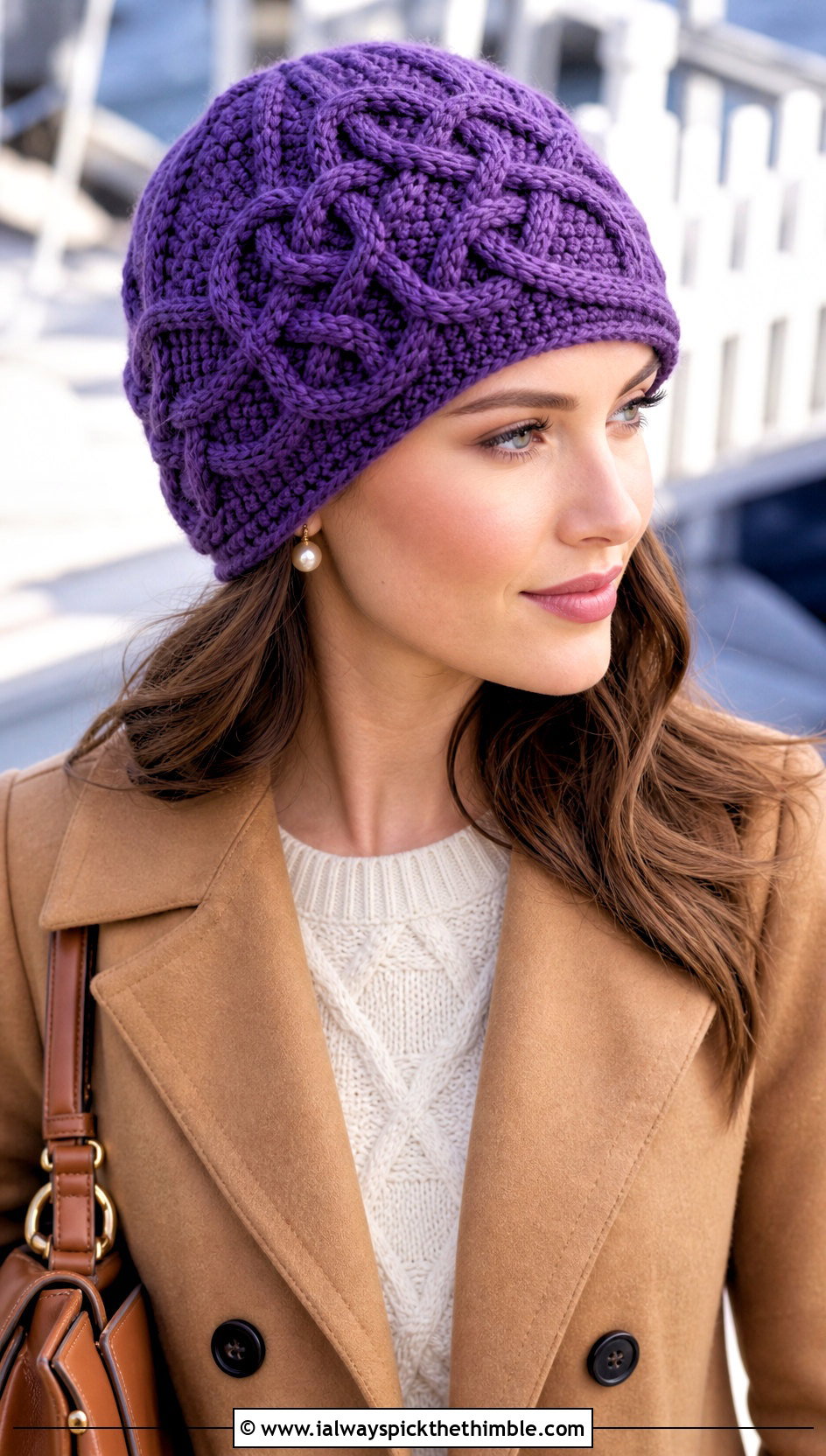 Celtic Cable Crochet Hat With Preppy Outfit - 20 Cable Knit Crochet Hat outfit ideas