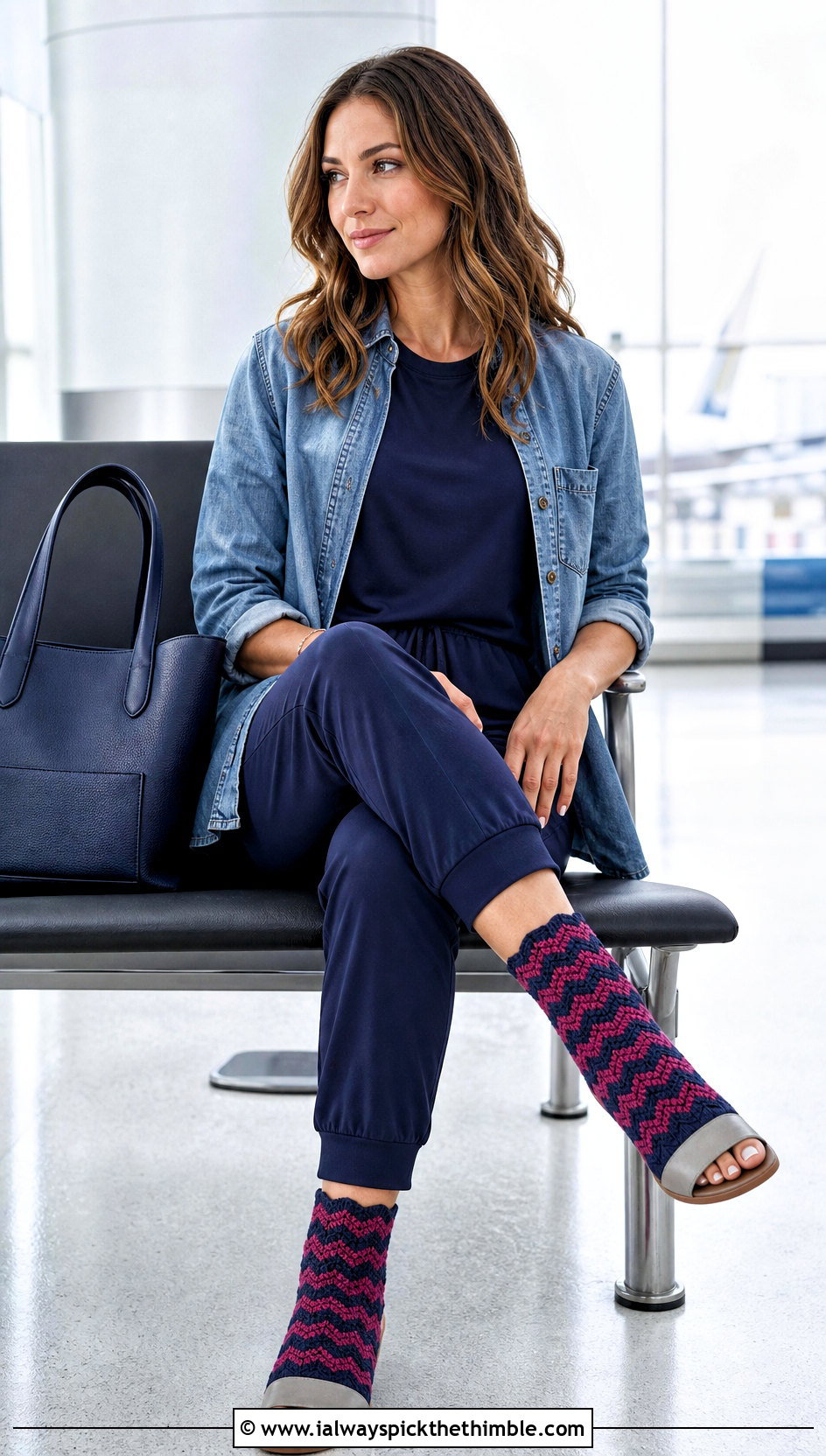 Chevron Toeless Crochet Socks With A Travel Set - 20 Toeless Crochet Socks outfit ideas