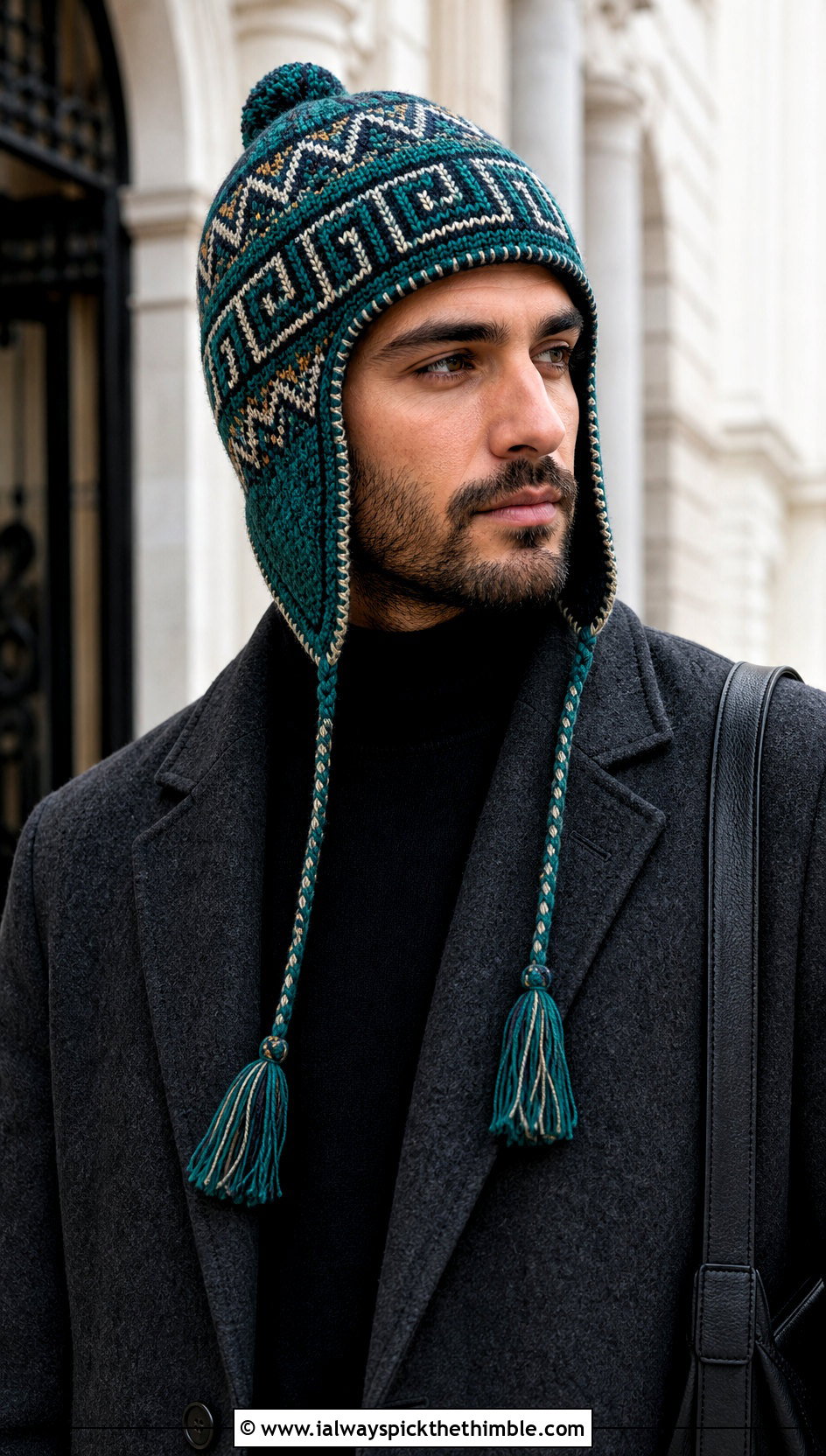 Chullo Crochet Earflap Hat With Wool Topcoat - 15 Mens Crochet Hat With Earflaps outfit ideas