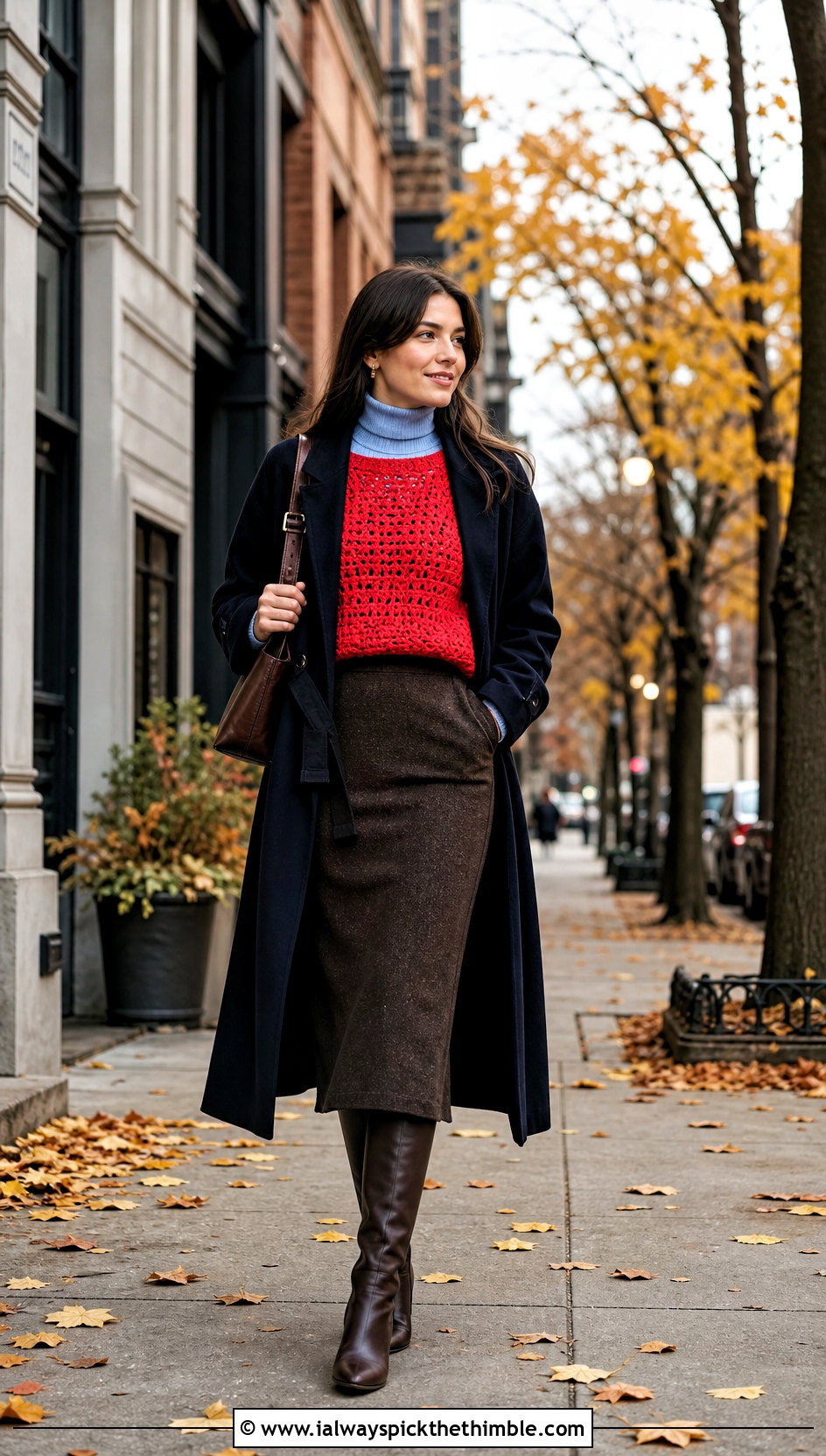Chunky Crochet Blouse With Fall Layers - 25 crochet blouse for women outfit ideas