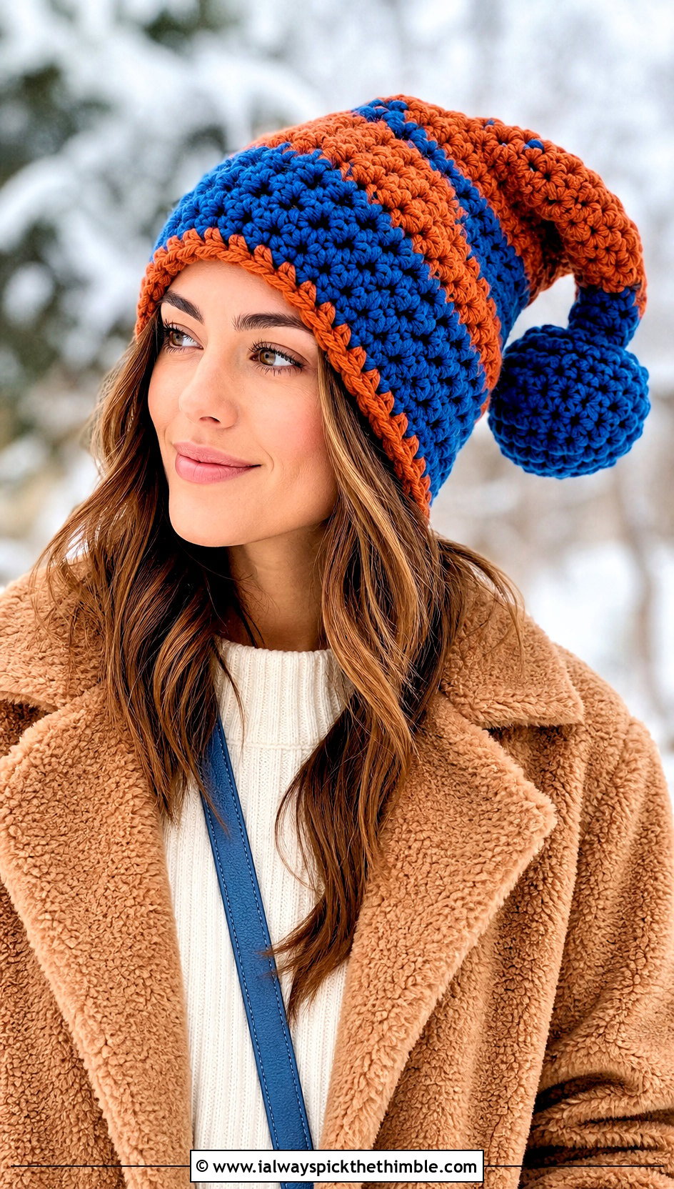 Chunky Crochet Pomni Hat With Teddy Coat - 25 Crochet Pomni Hat outfit ideas