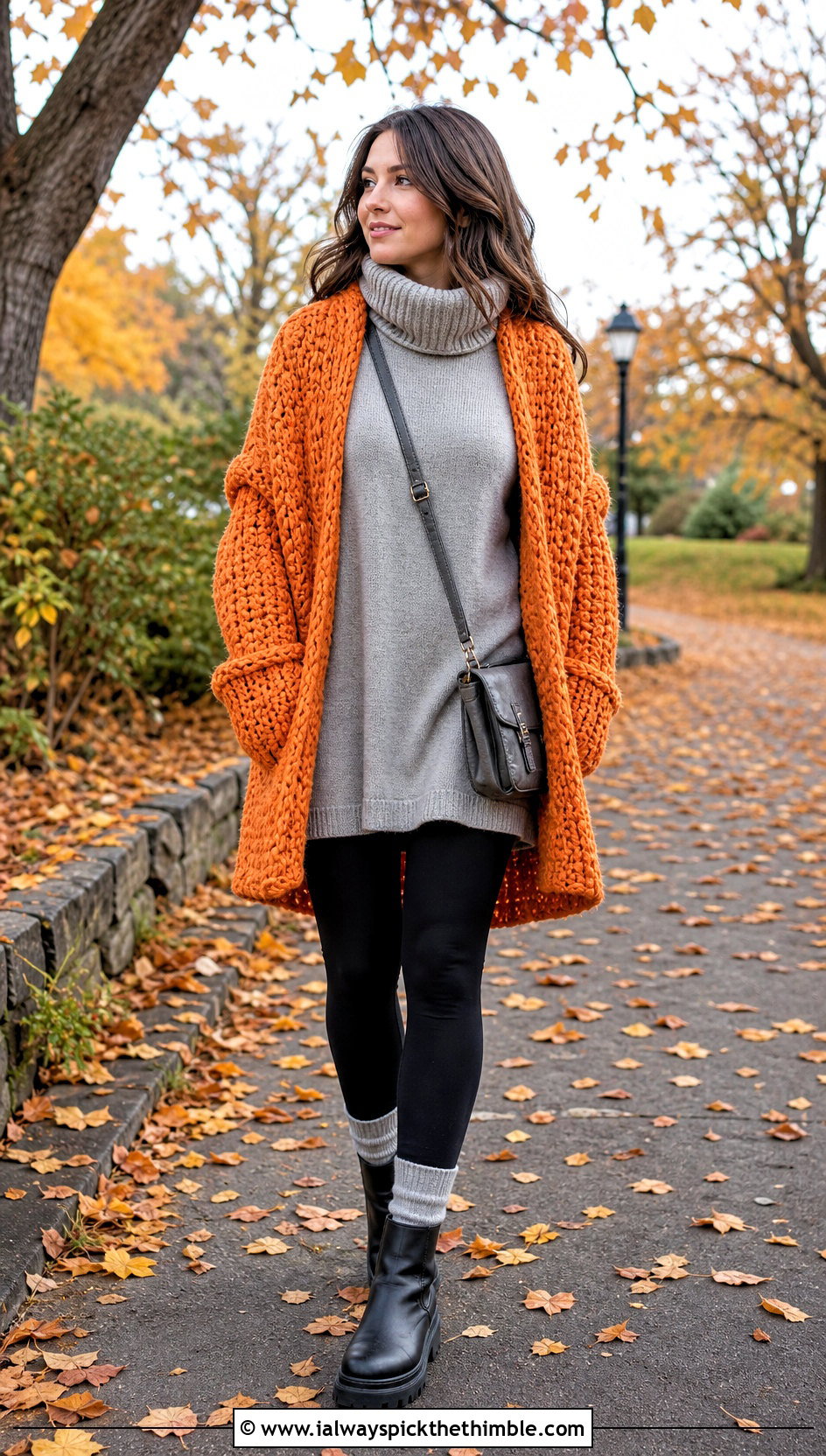 Chunky Crochet Shawl With Sleeves And Leggings - 25 crochet shawl with sleeves outfit ideas