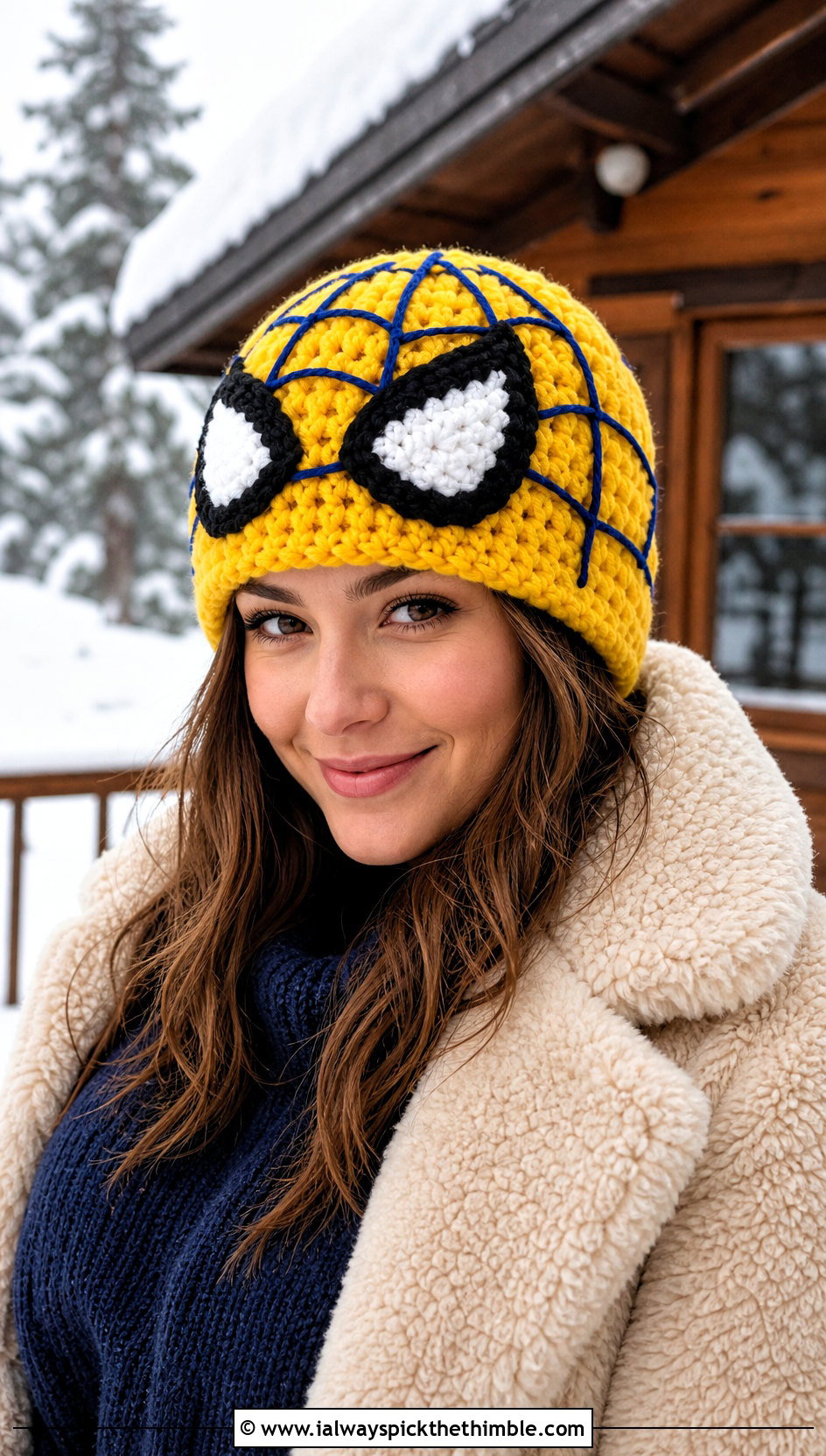 Chunky Crochet Spider Man Beanie With Teddy Coat - 25 crochet spider man beanie outfit ideas