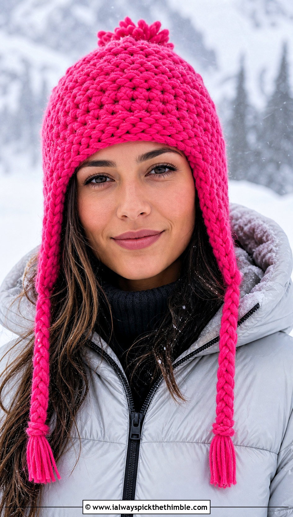 Chunky Earflap Beanie With Snow Outfit - 20 chunky yarn crochet beanie outfit ideas