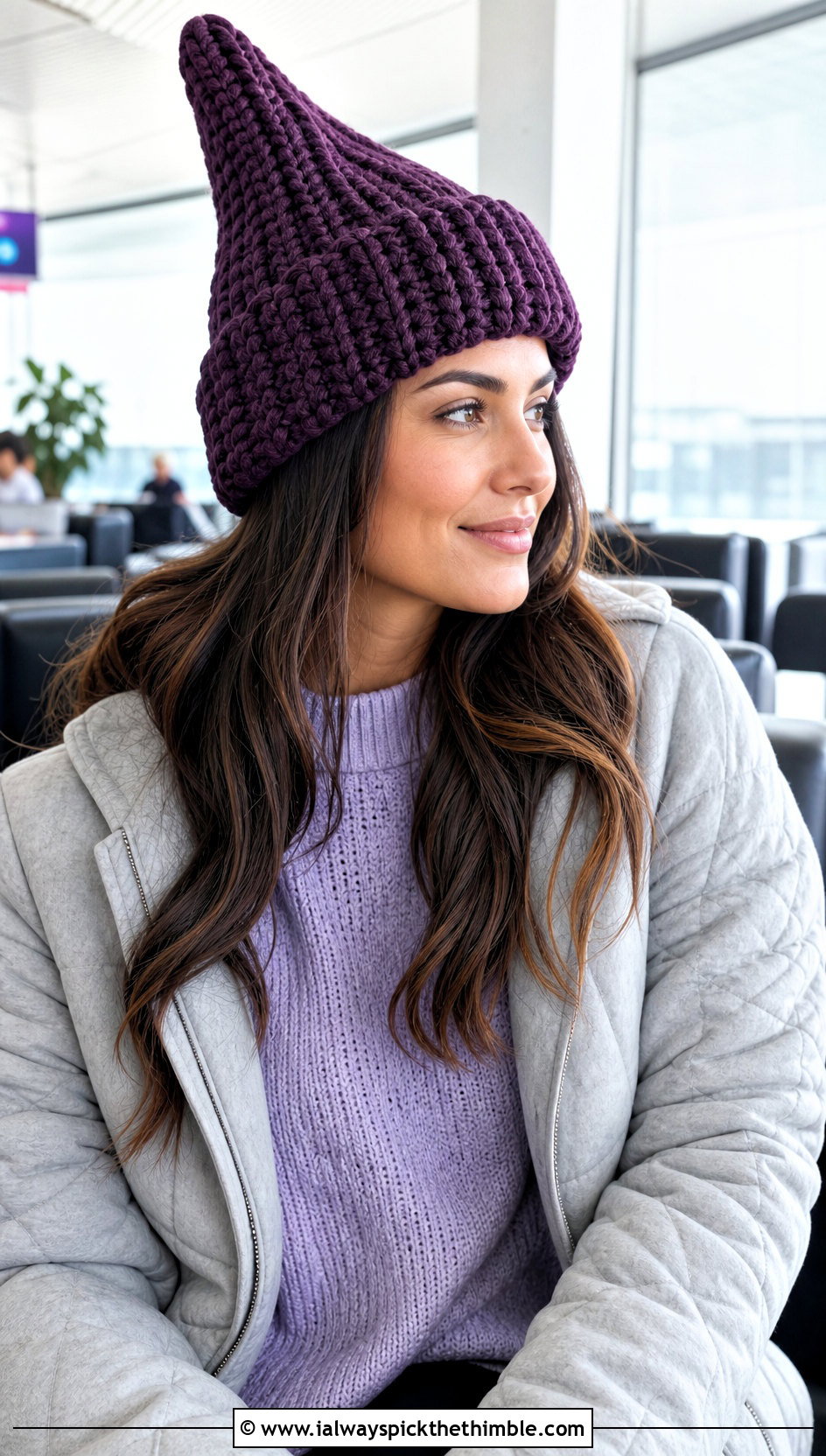 Chunky Ribbed Crochet Cindy Lou Who Hat With Knit Set - 20 Crochet Cindy Lou Who Hat outfit ideas