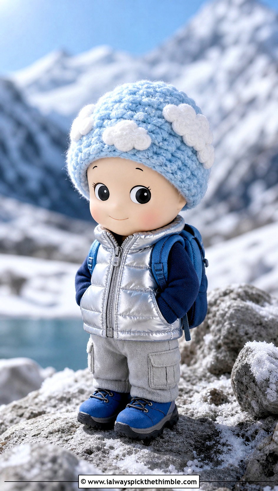 Cloud Puff Sonny Angel Crochet Hat With Puffer Vest - 20 sonny angel crochet hat outfit ideas