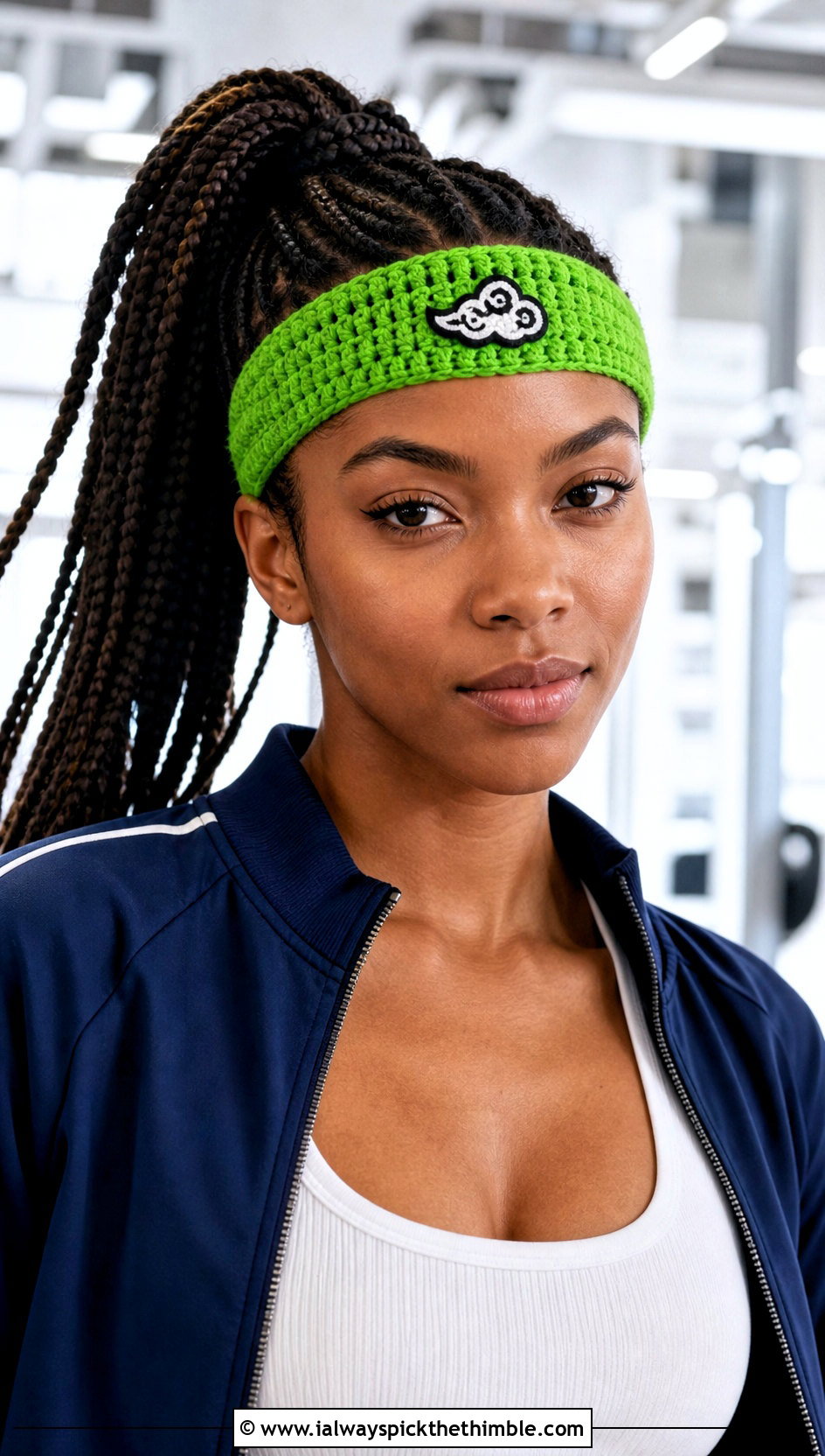 Cloud Village Knotted Crochet Naruto Headband With Track Jacket - 20 crochet naruto headband outfit ideas