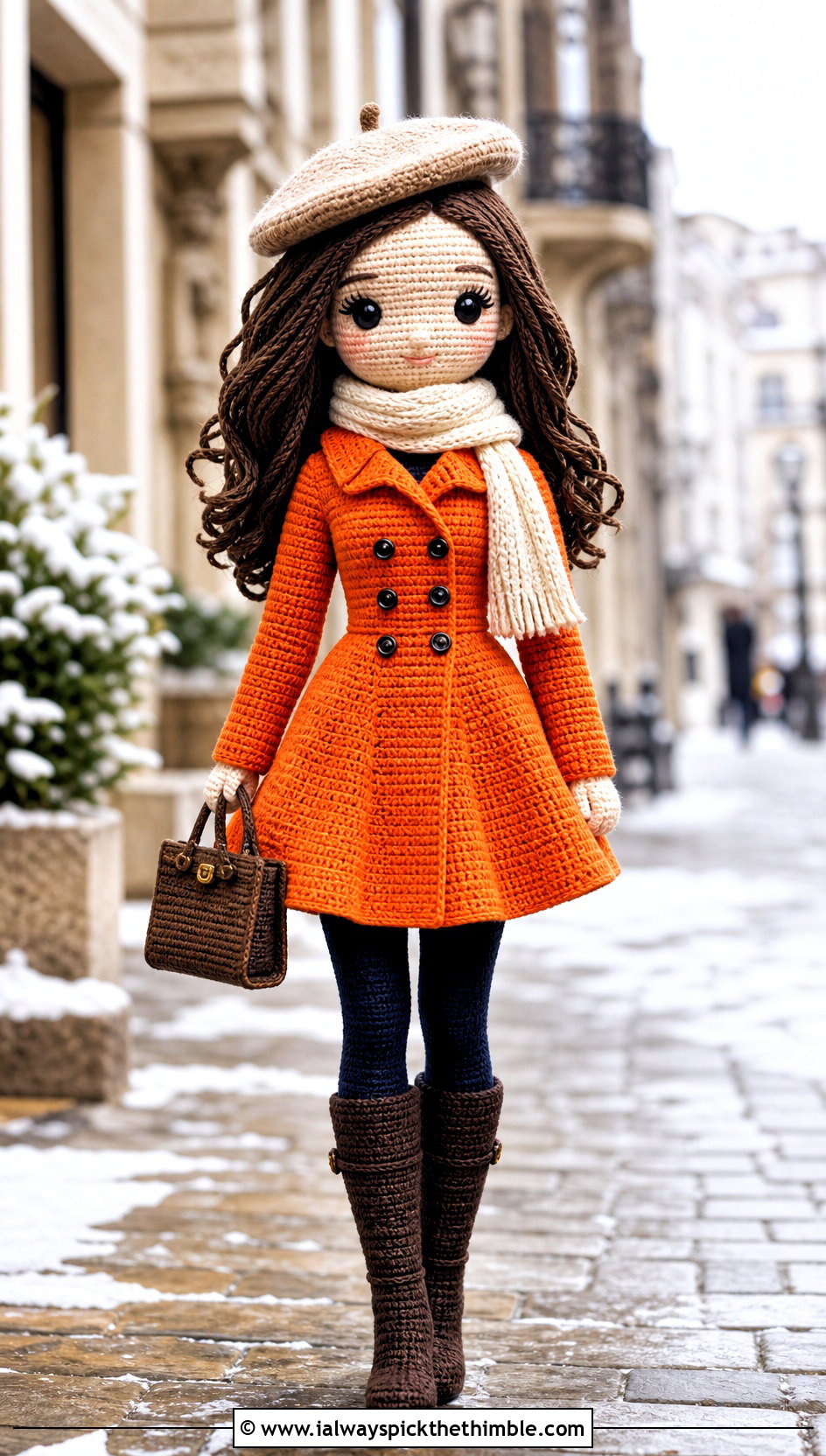 Coat Crochet Doll Dress With Tall Boots - 20 amigurumi crochet doll dress outfit ideas