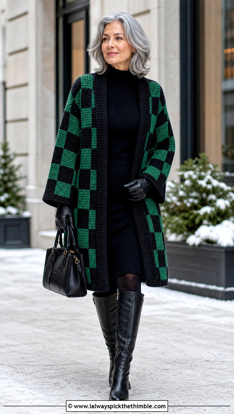 Coat Style Tanjiro Crochet Kimono With Sweater Dress - 20 tanjiro crochet kimono outfit ideas