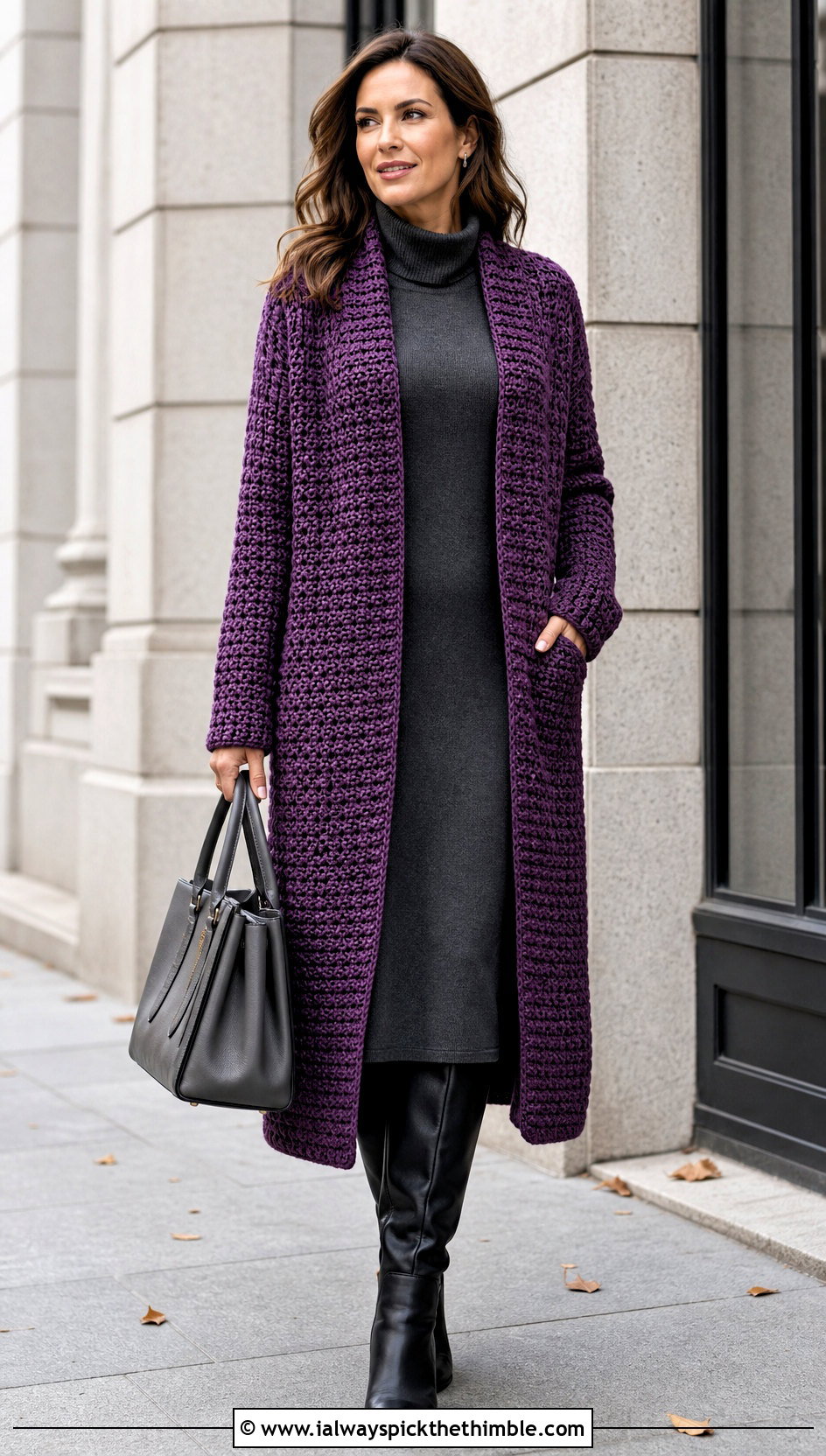 Coatigan One Piece Crochet Cardigan With Sweater Dress - 25 one piece crochet cardigan outfit ideas