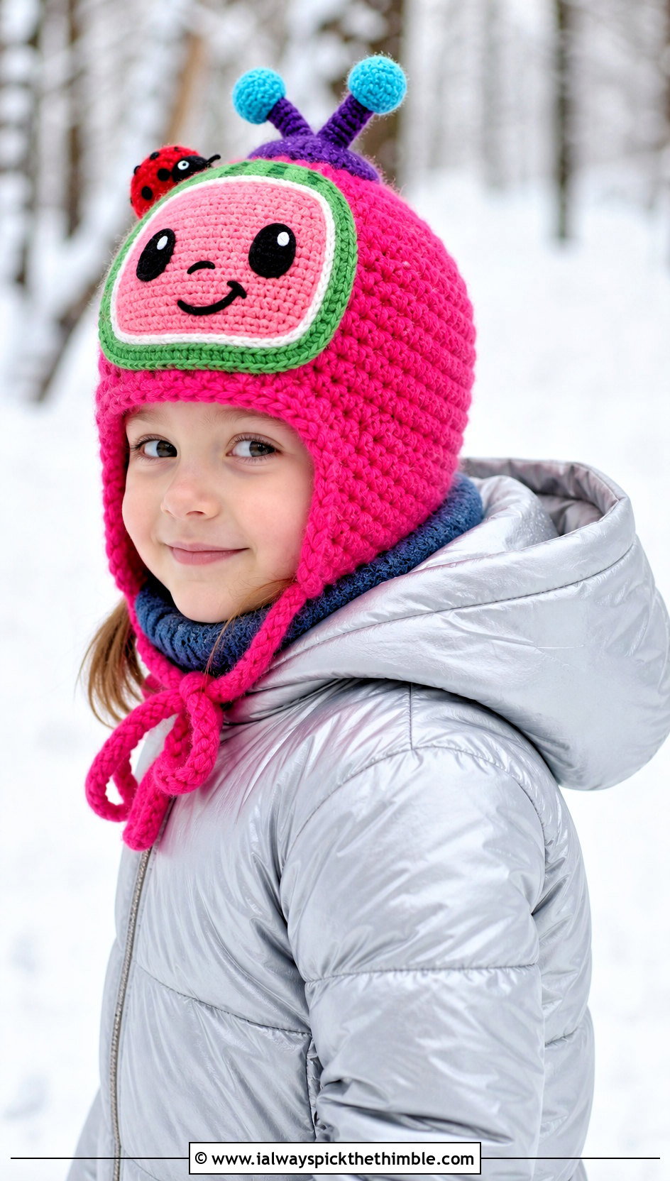 Cocomelon Crochet Trapper Hat With Snowsuit - 20 Cocomelon Crochet Hat outfit ideas