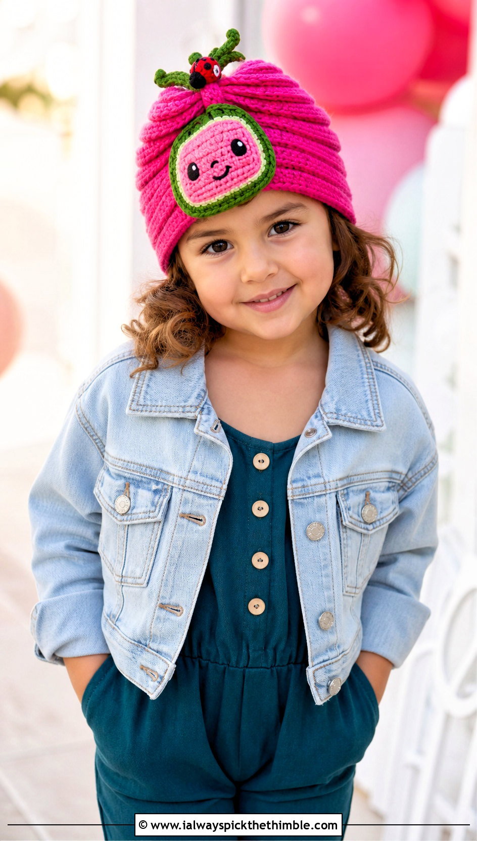 Cocomelon Crochet Turban Hat With Jumpsuit - 20 Cocomelon Crochet Hat outfit ideas