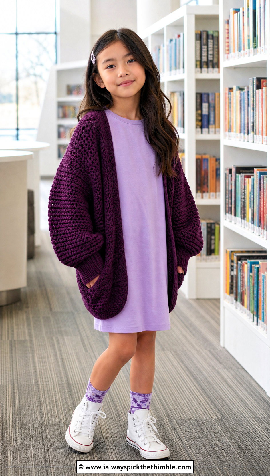 Cocoon Crochet Cardigan With T Shirt Dress - 20 Childs Crochet Cardigan outfit ideas