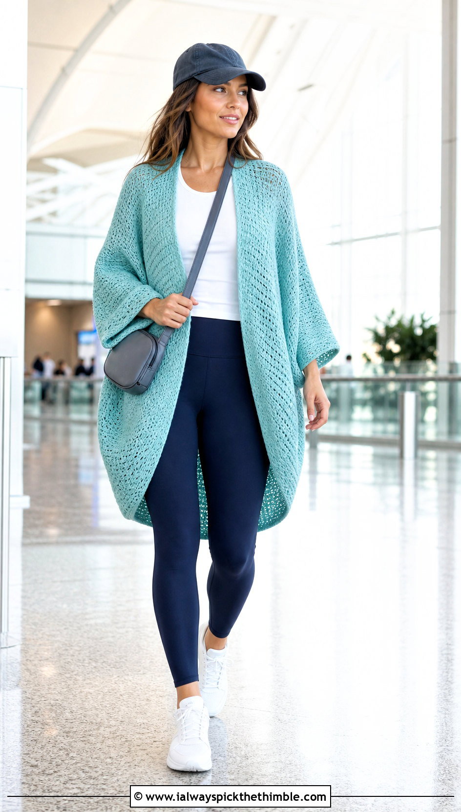 Cocoon Crochet Kimono Cardigan With Leggings - 25 crochet kimono cardigan outfit ideas