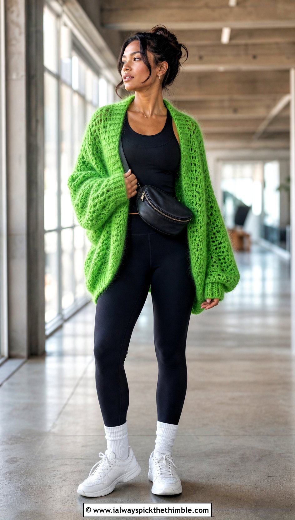 Cocoon Mohair Crochet Shrug With Leggings - 20 mohair crochet shrug outfit ideas