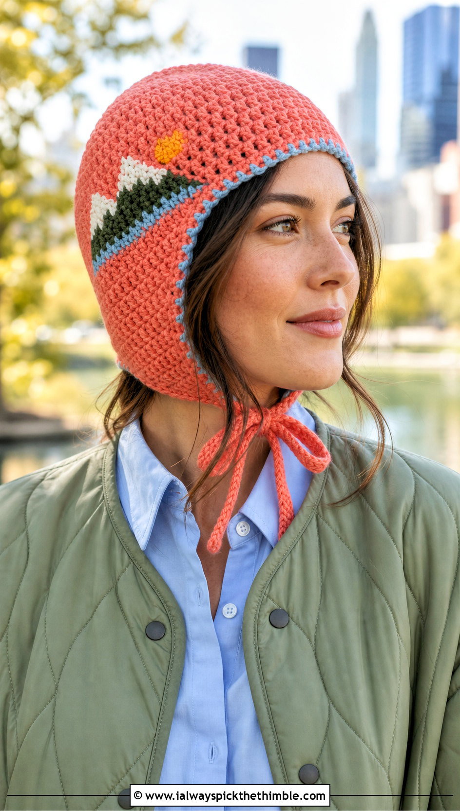 Colorado Crochet Bonnet Hat With Quilted Jacket - 15 Colorado Crochet Hat outfit ideas