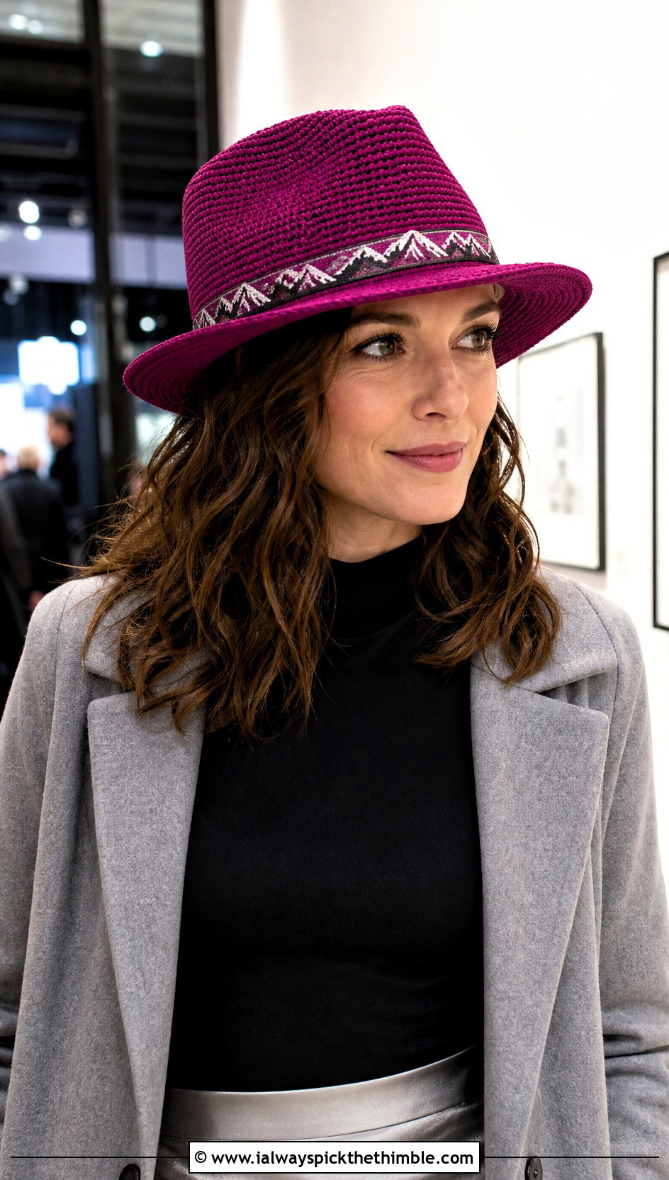 Colorado Crochet Fedora With Satin Skirt - 15 Colorado Crochet Hat outfit ideas