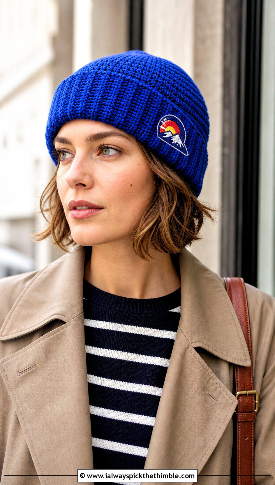 Colorado Crochet Fisherman Beanie With Trench Coat - 15 Colorado Crochet Hat outfit ideas
