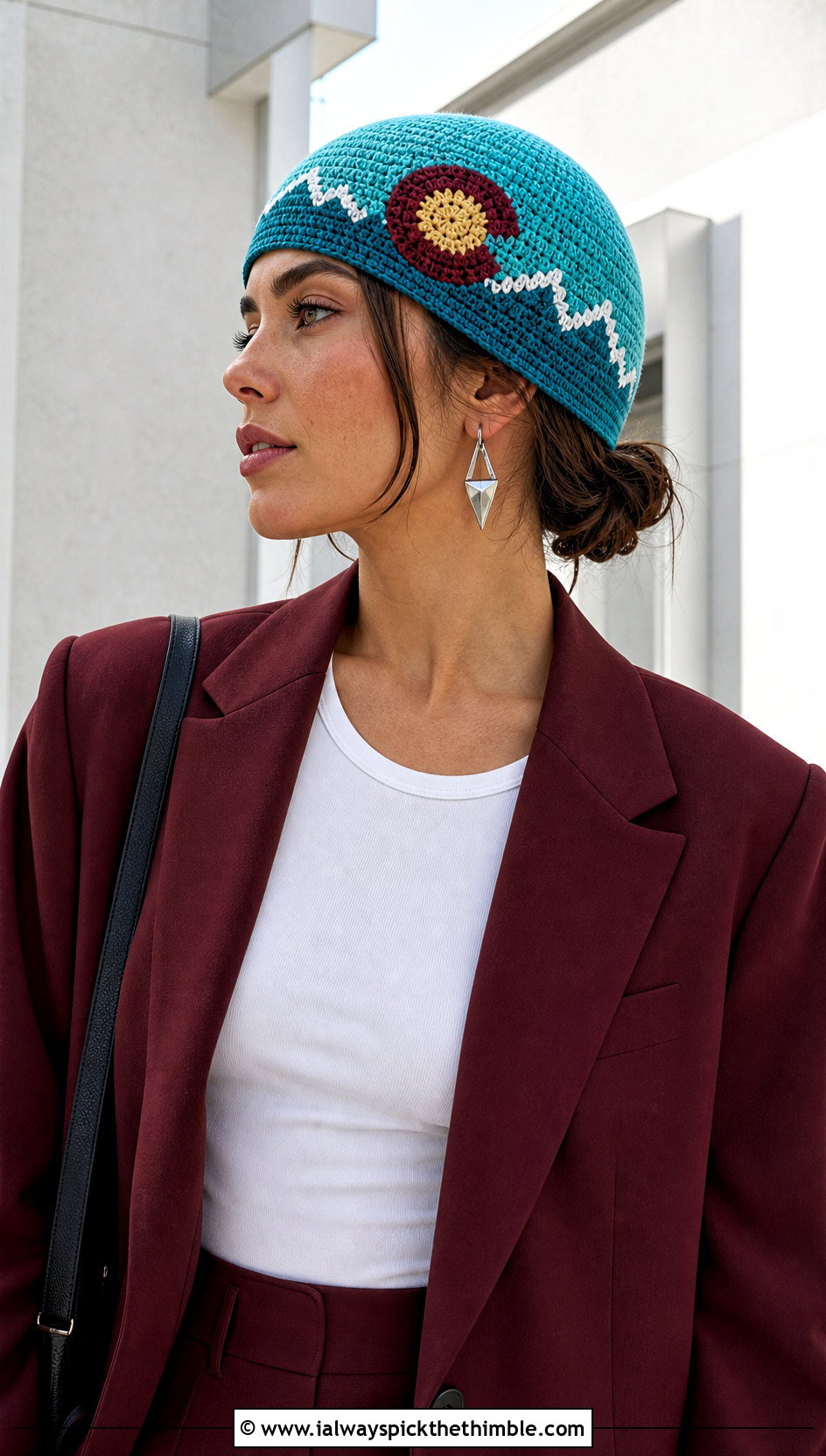 Colorado Crochet Skull Cap With Oversized Suit - 15 Colorado Crochet Hat outfit ideas