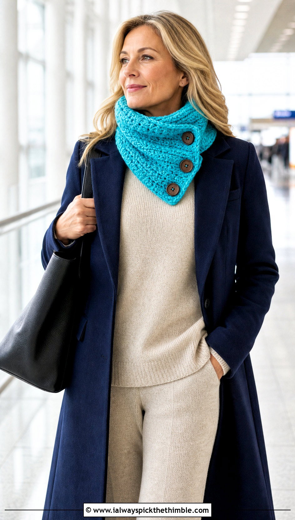 Compact Cowl Style Winter Wishes Crochet Scarf With Knit Set - 15 Winter Wishes Crochet Scarf outfit ideas