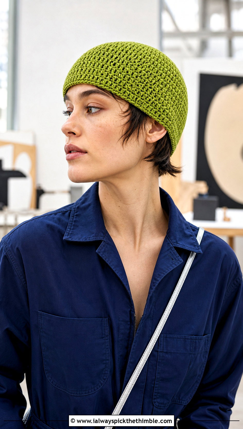 Compact Point Pixie Cap With Jumpsuit And Platform Shoes - 20 crochet pixie hat outfit ideas