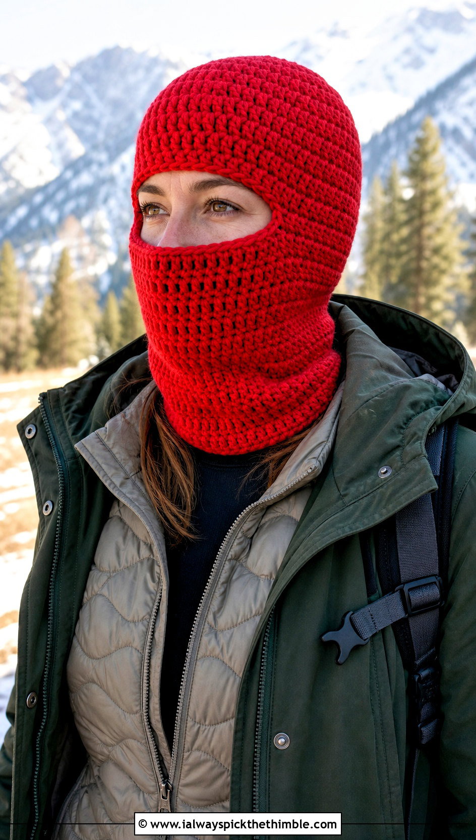 Convertible Balaclava Beanie With Parka - 20 crochet balaclava ski mask outfit ideas