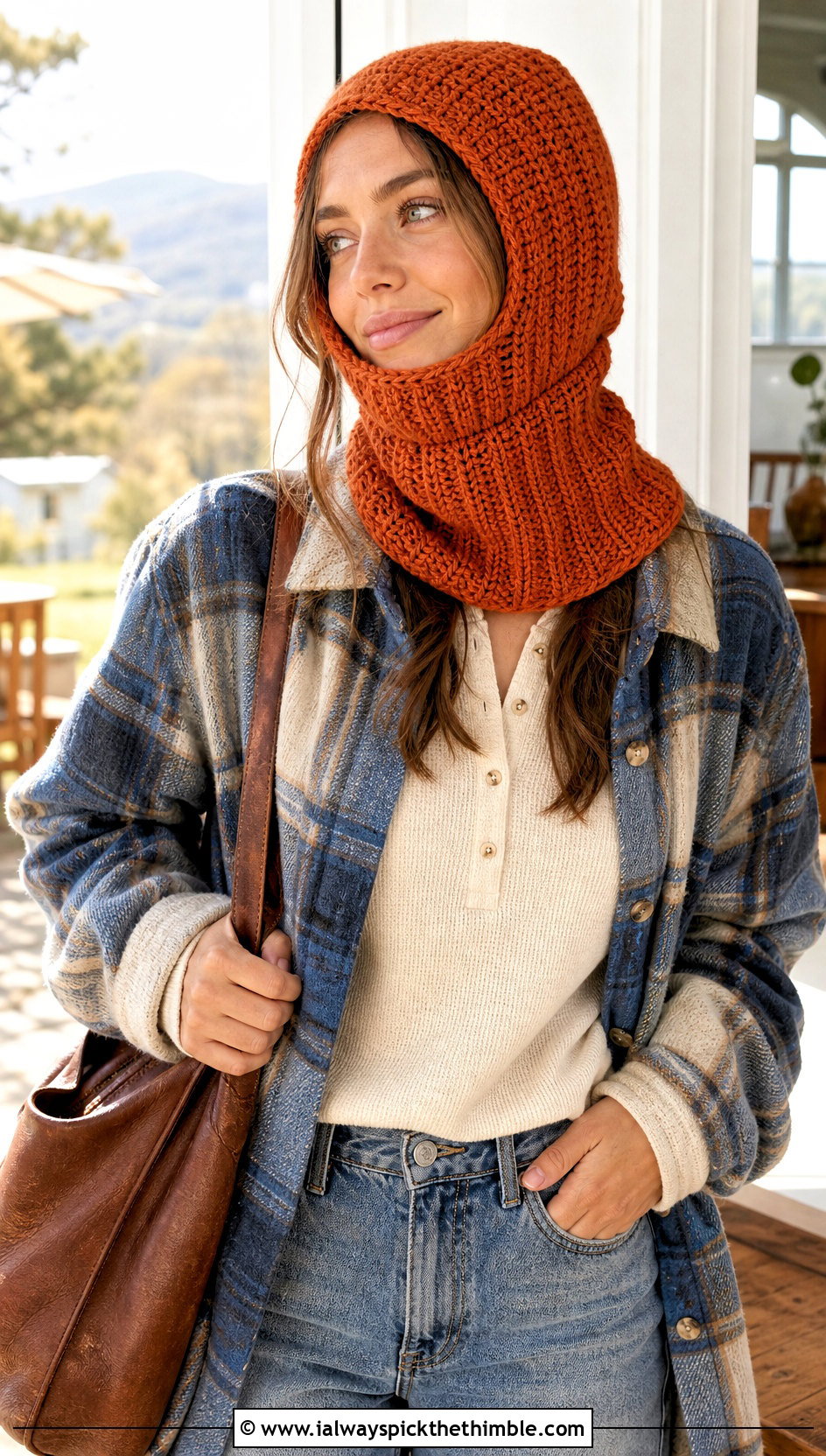 Convertible Crochet Balaclava With Shacket - 20 easy crochet balaclava outfit ideas