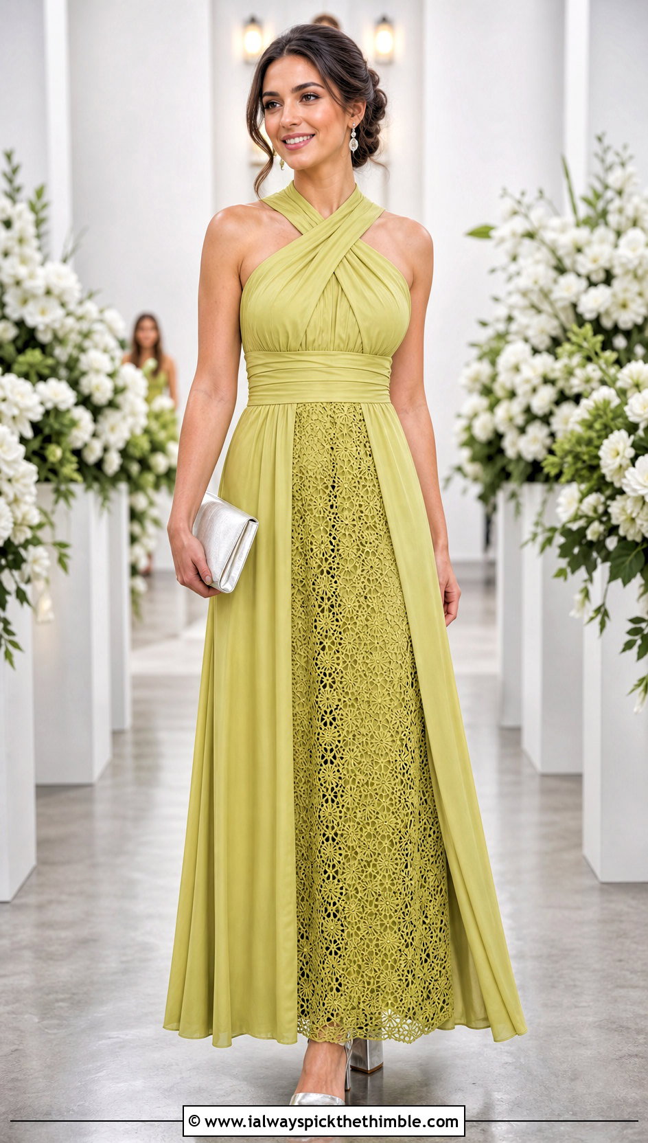 Convertible Crochet Panel Bridesmaid Dress - 20 Crochet Bridesmaid Dress outfit ideas
