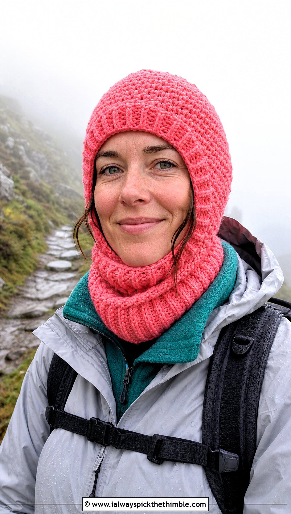 Convertible Pink Crochet Balaclava With Waterproof Shell - 20 Pink Crochet Balaclava outfit ideas